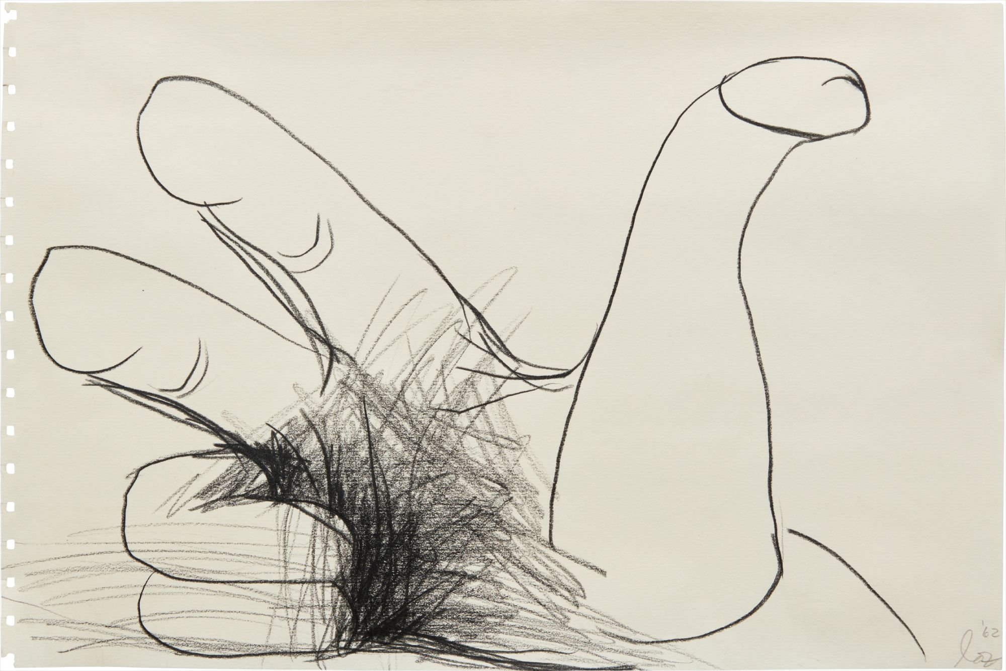 Lee Lozano — graphite on paper