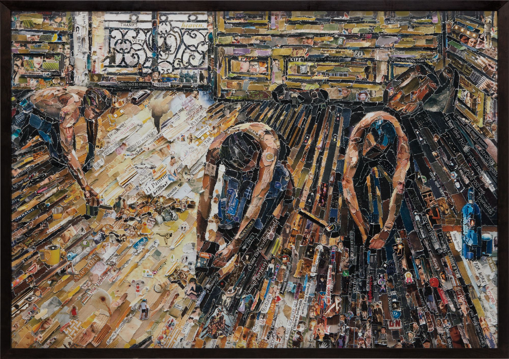 Vik Muniz — Floor Scrapers, after Gustave Caillebotte from Pictures of Magazines 2