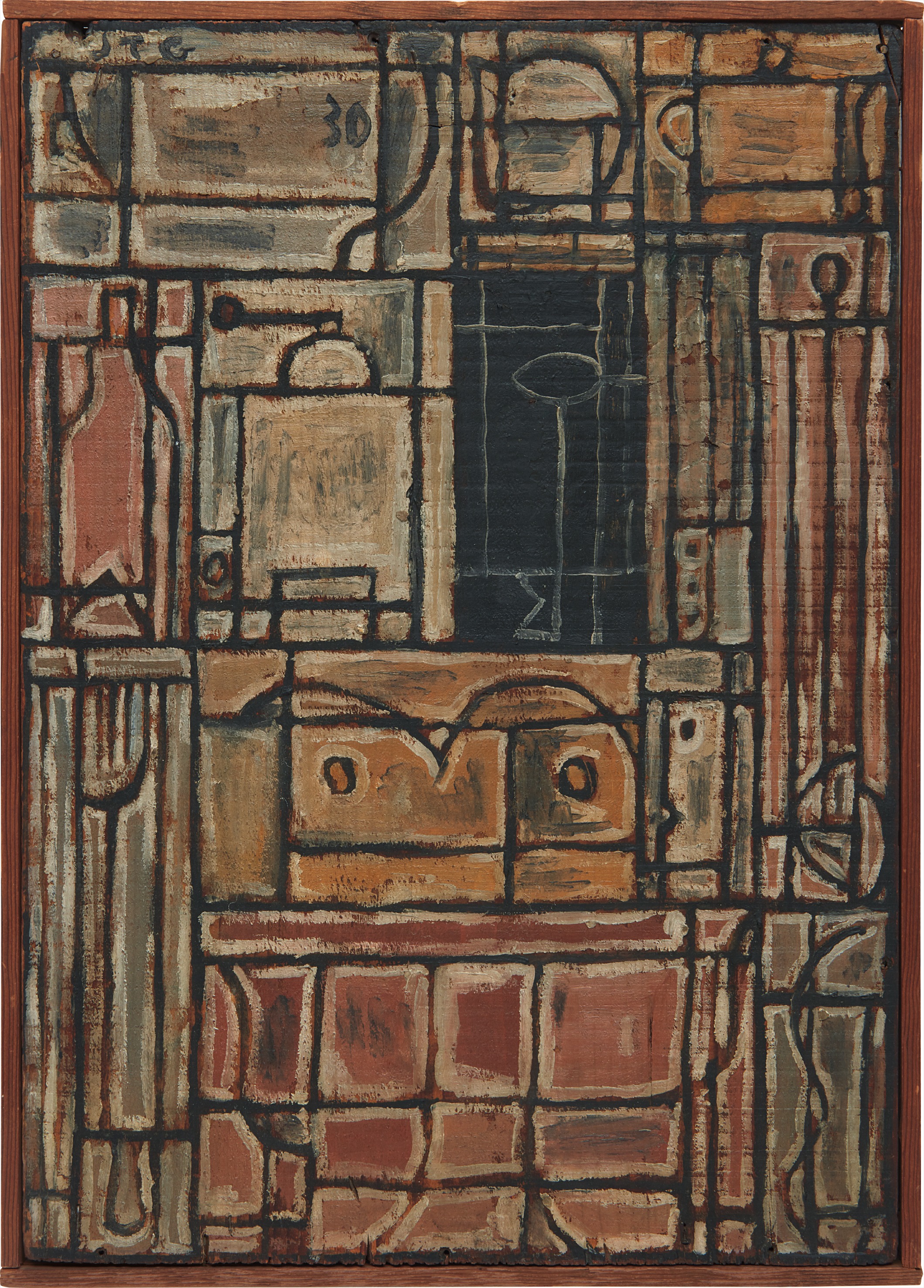 Joaquín Torres-García, considered the father of Latin American Constructivism, lived in Europe and the United States for almost 40 years before returning permanently to Uruguay. These travels exposed him to different modernist movements including Constructivism, Cubism and Neo-Plasticism, while he was living in Paris and New York. The period between 1926 and 1933 in Paris was Torres-García’s most mature, punctuated by his co-founding (with Michel Seuphor) of the renowned