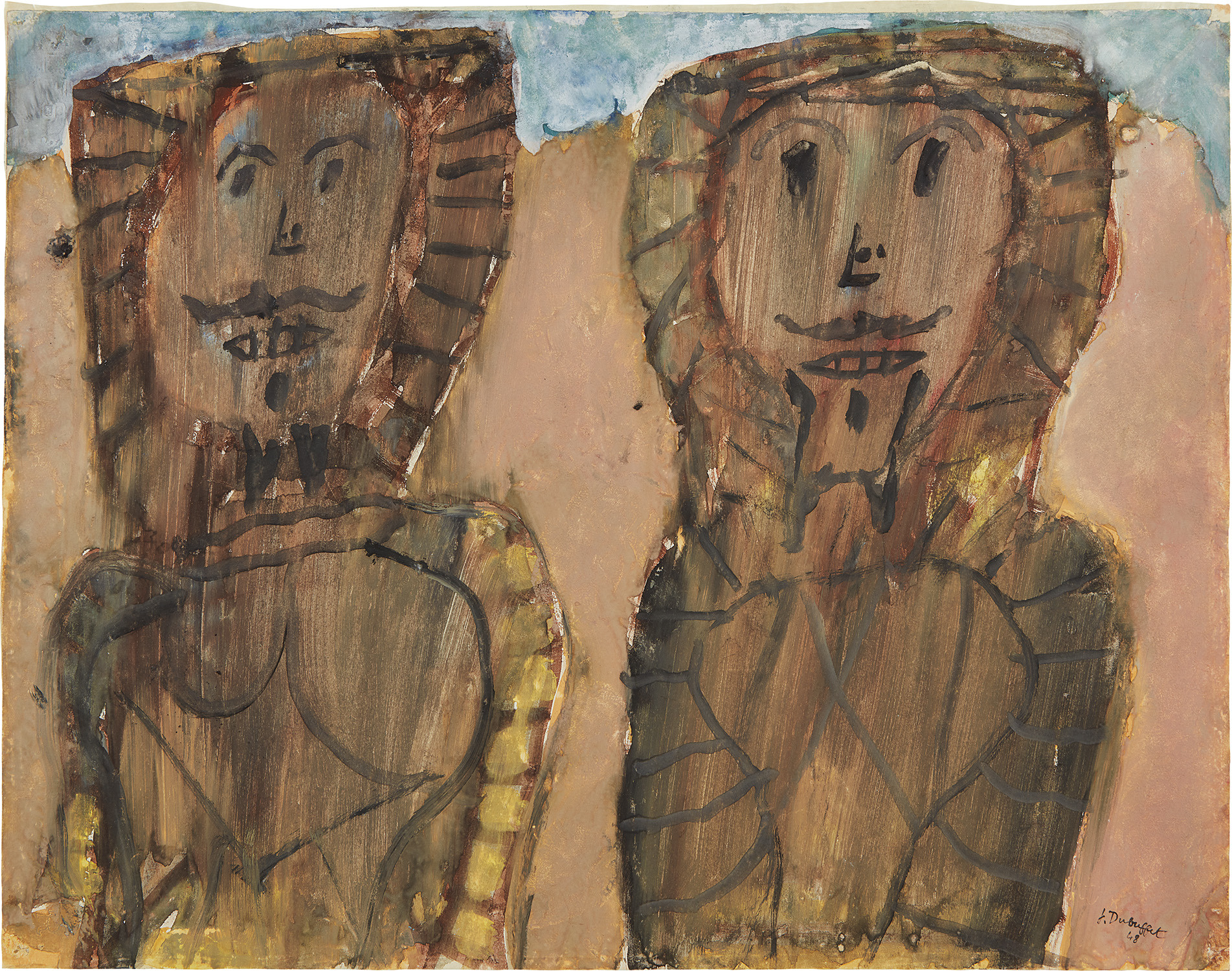 Jean Dubuffet — Deux arabes