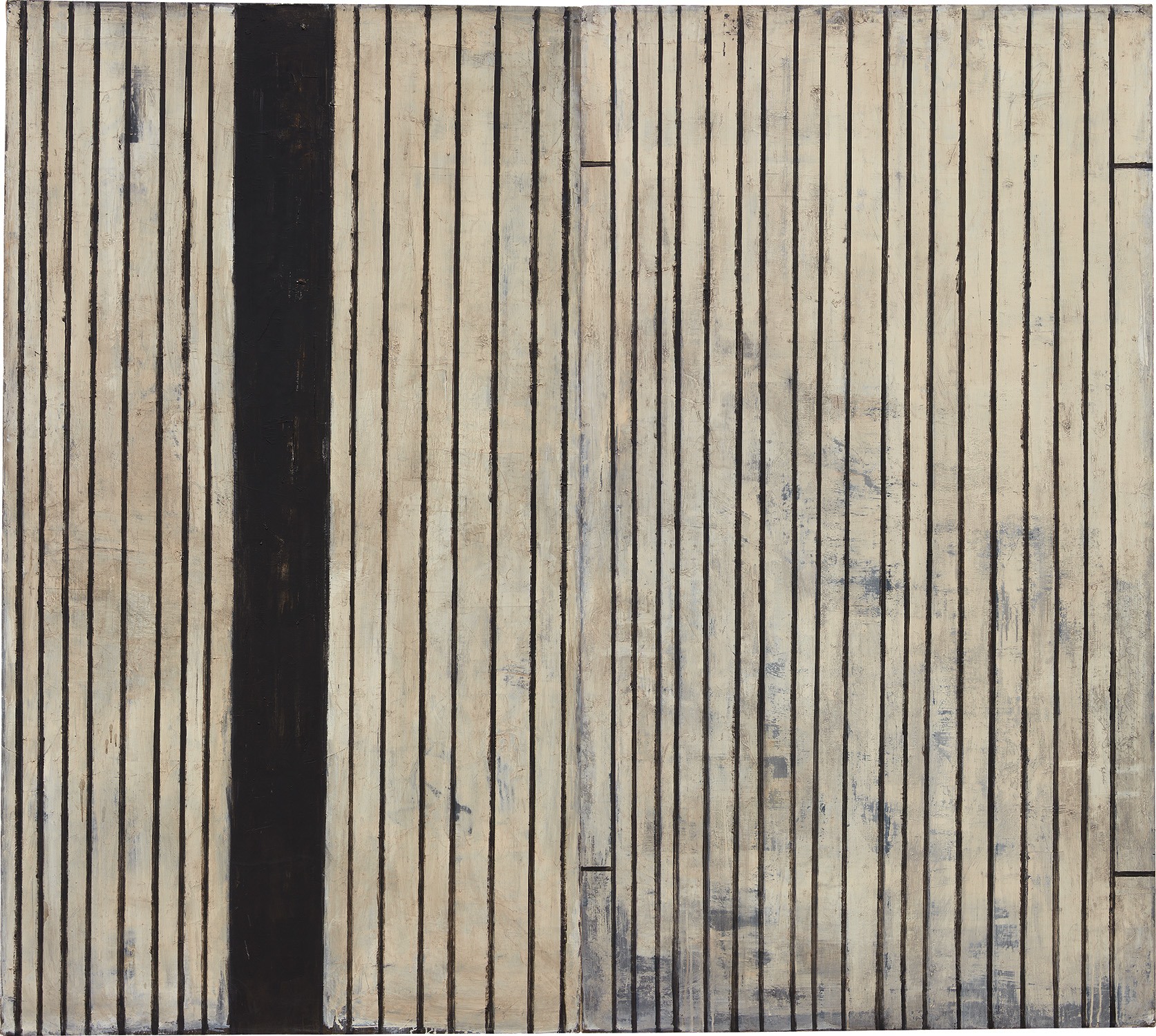 Nero, Ferro, Battuto; Sottile, Ferro, Battuto (Diptych)