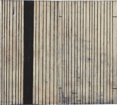 Nero, Ferro, Battuto; Sottile, Ferro, Battuto (Diptych)