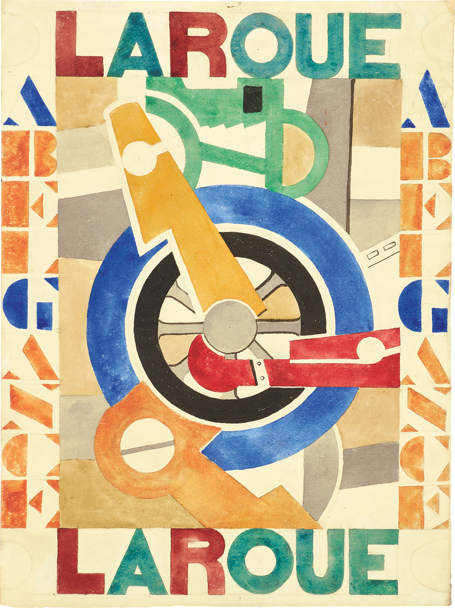 Fernand Léger — La Roue (Projet d'affiche pour La Roue D'Abel Gance)