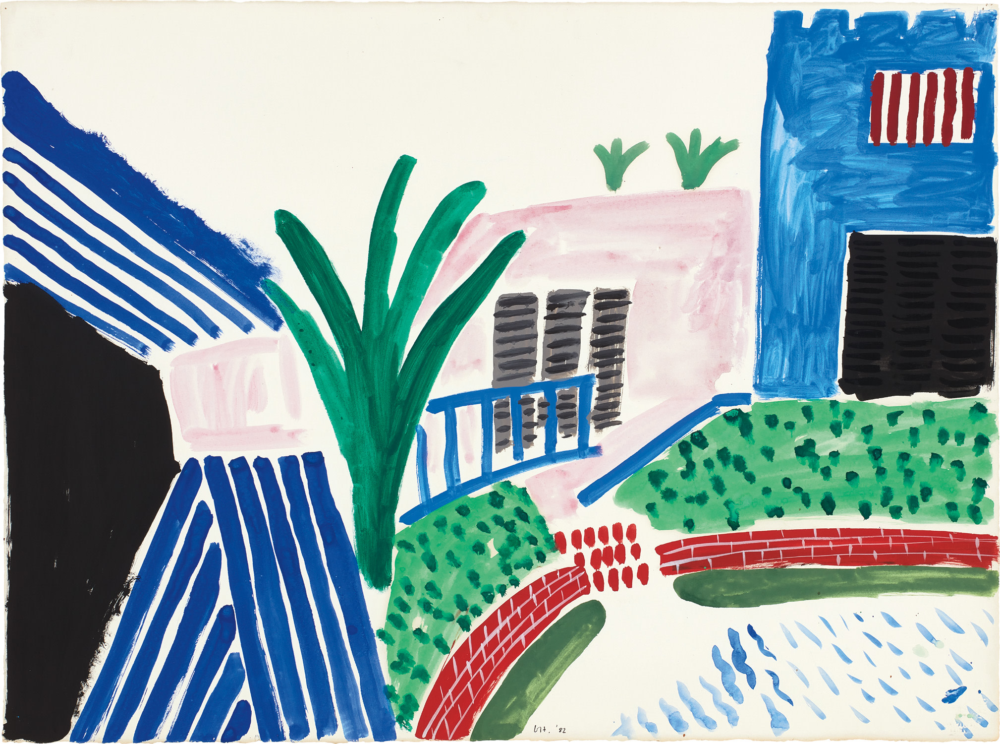 David Hockney — House Palm and Pool