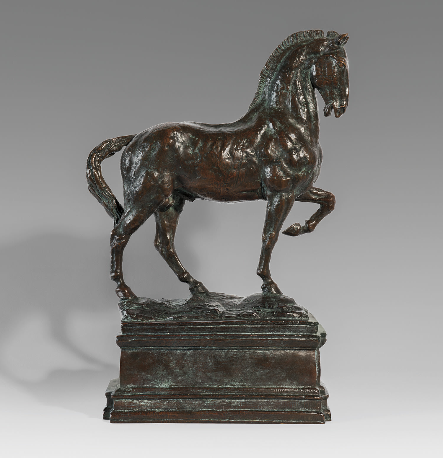 Cheval avec grand soubassement, étude pour le Monument au général Alvear