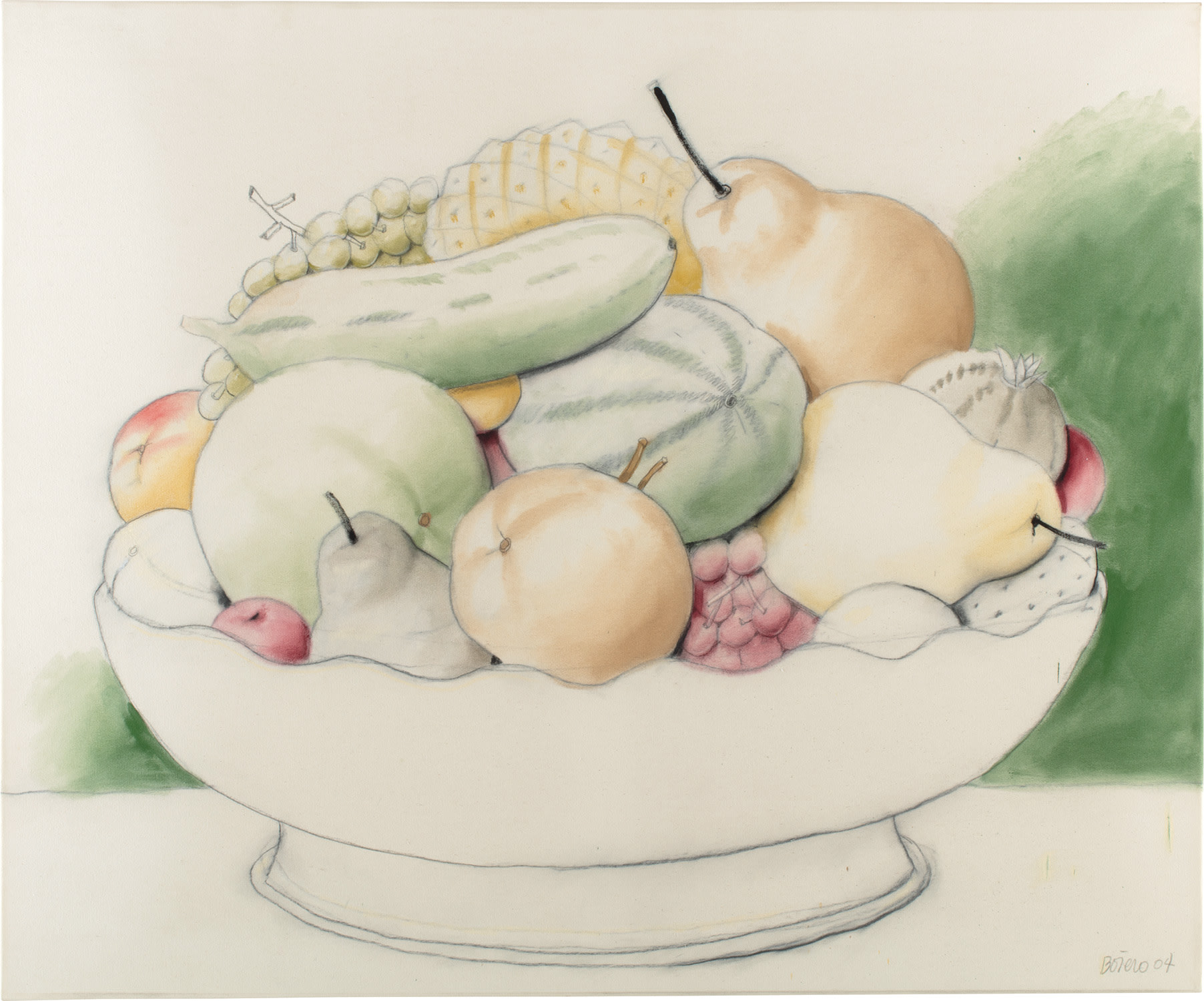 Fernando Botero — Bowl of Fruits