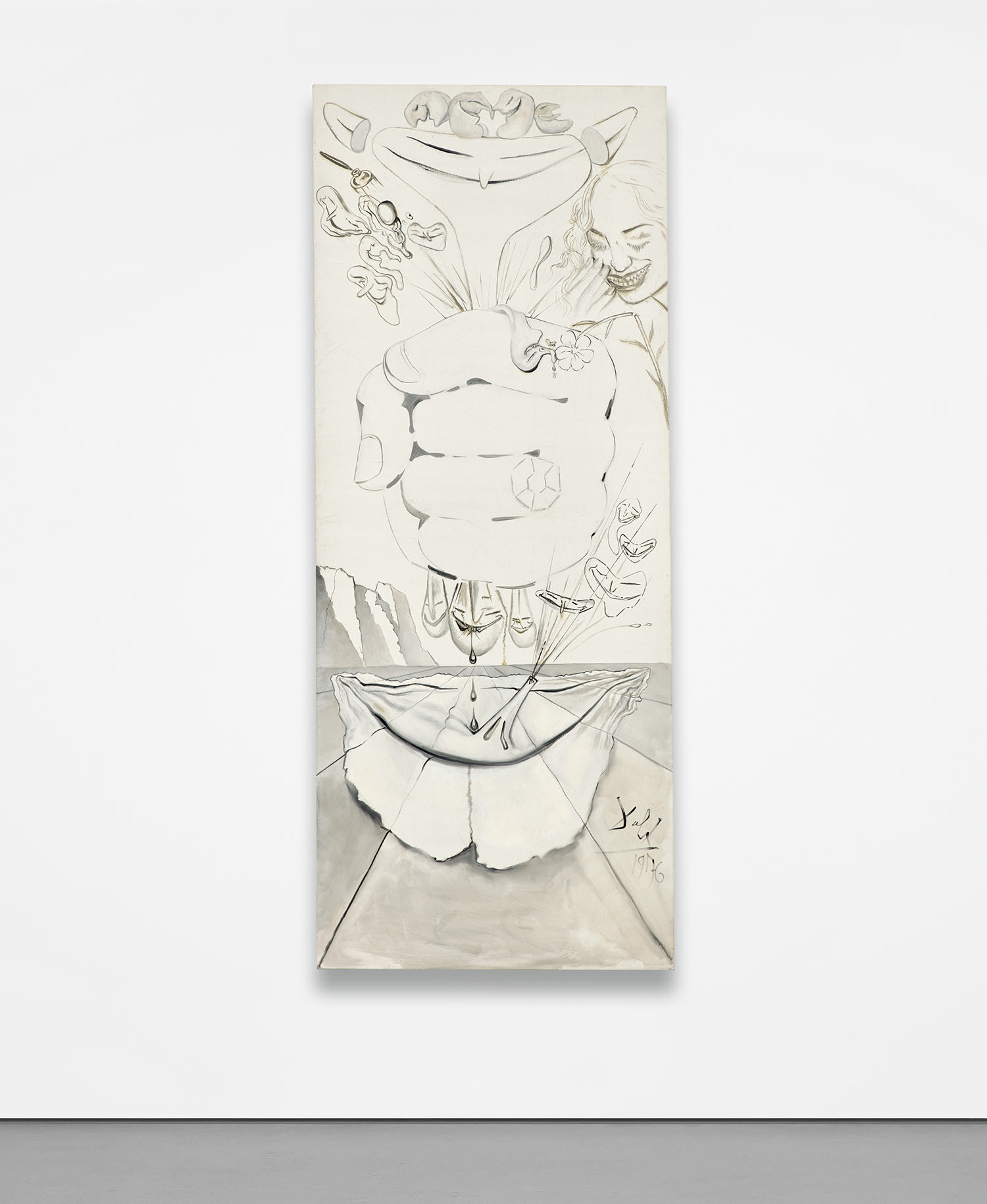 Salvador Dalí — Abrazando el poder de mi riqueza comprimiendo los monstruos blandos que persistentemente me atormentan