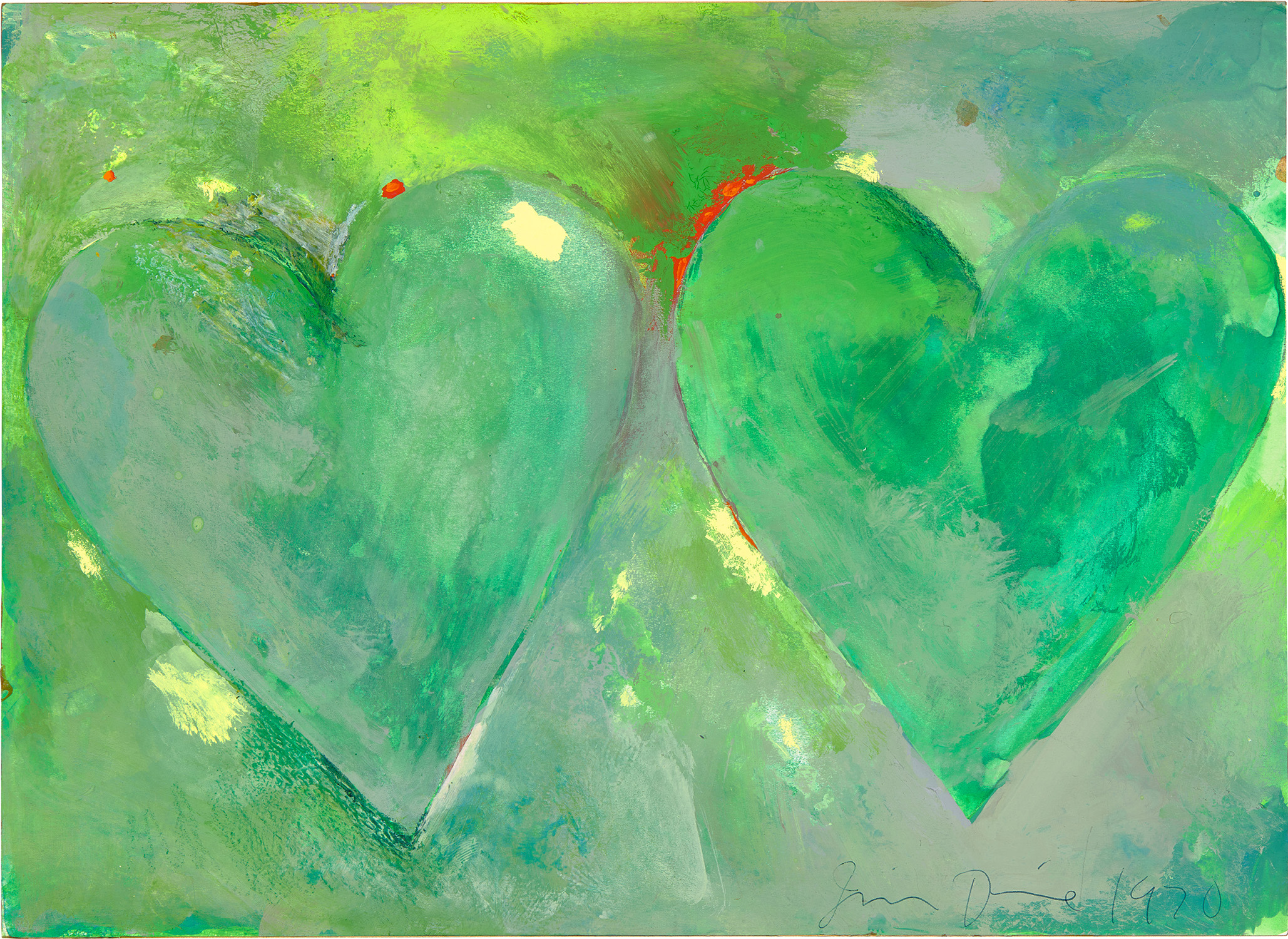 Jim Dine — Two Hearts (Due Cuori)
