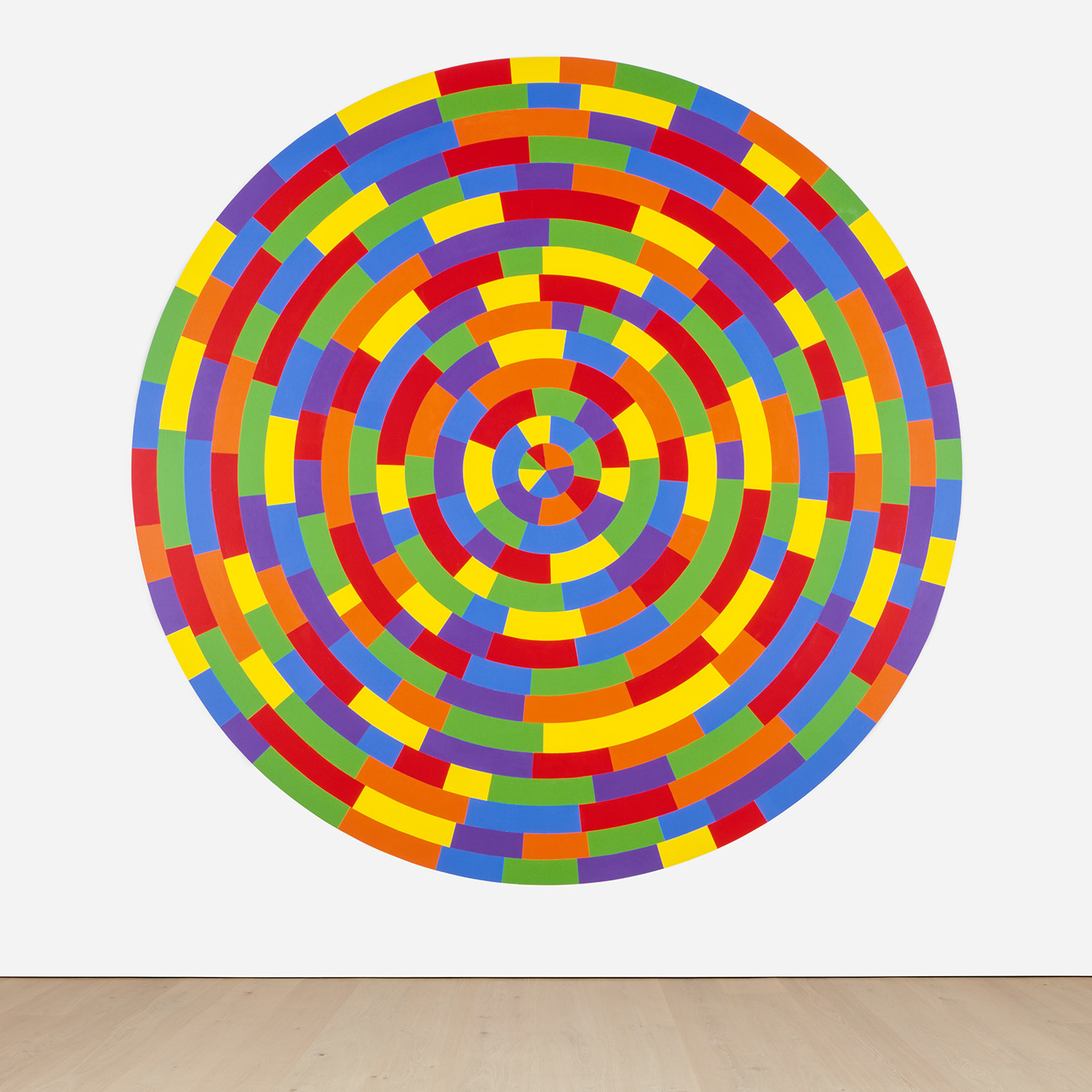 Sol LeWitt — Wall Drawing #1111 Circle with broken bands of color