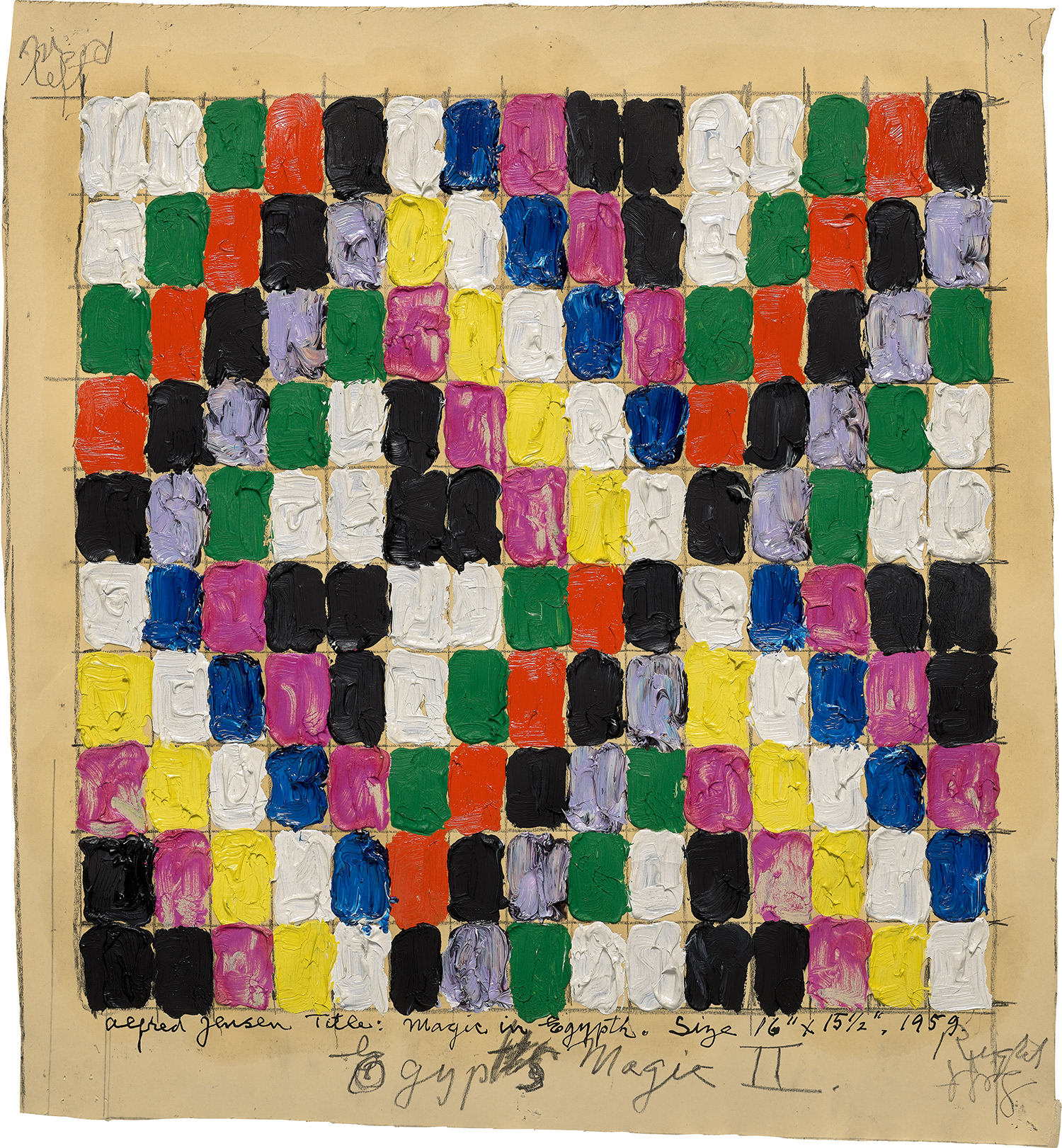 Alfred Jensen — Magic in Egypt II