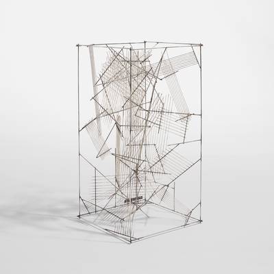 incised with the artist's signature and date "LEON FERRARI 1983" on a metal plate affixed to the sculpture