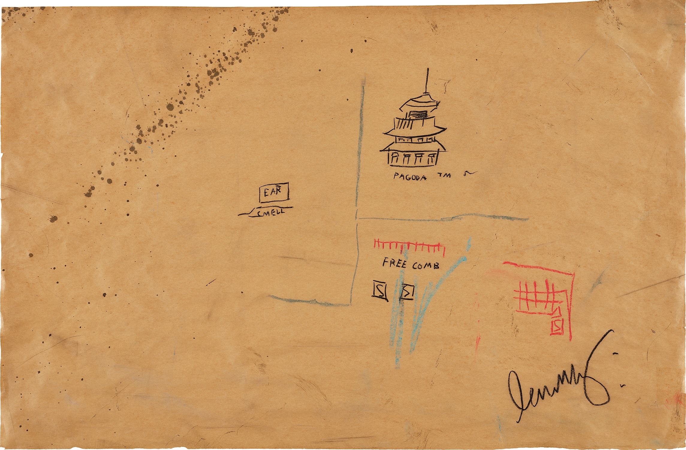 Jean-Michel Basquiat — Free comb with Pagoda