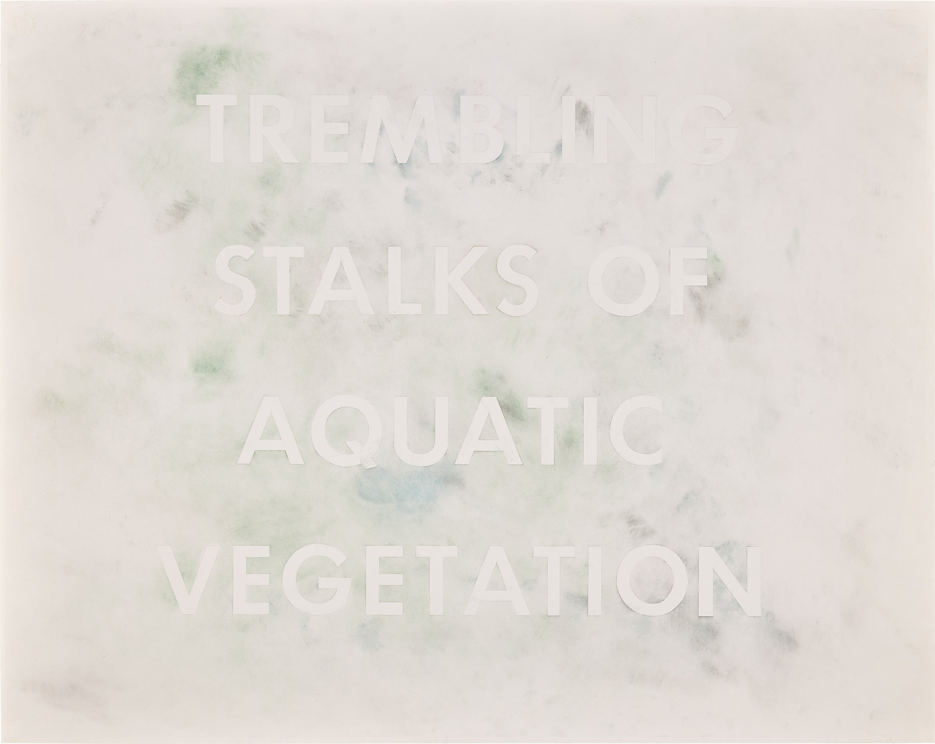Ed Ruscha — Trembling Stalks Of Aquatic Vegetation