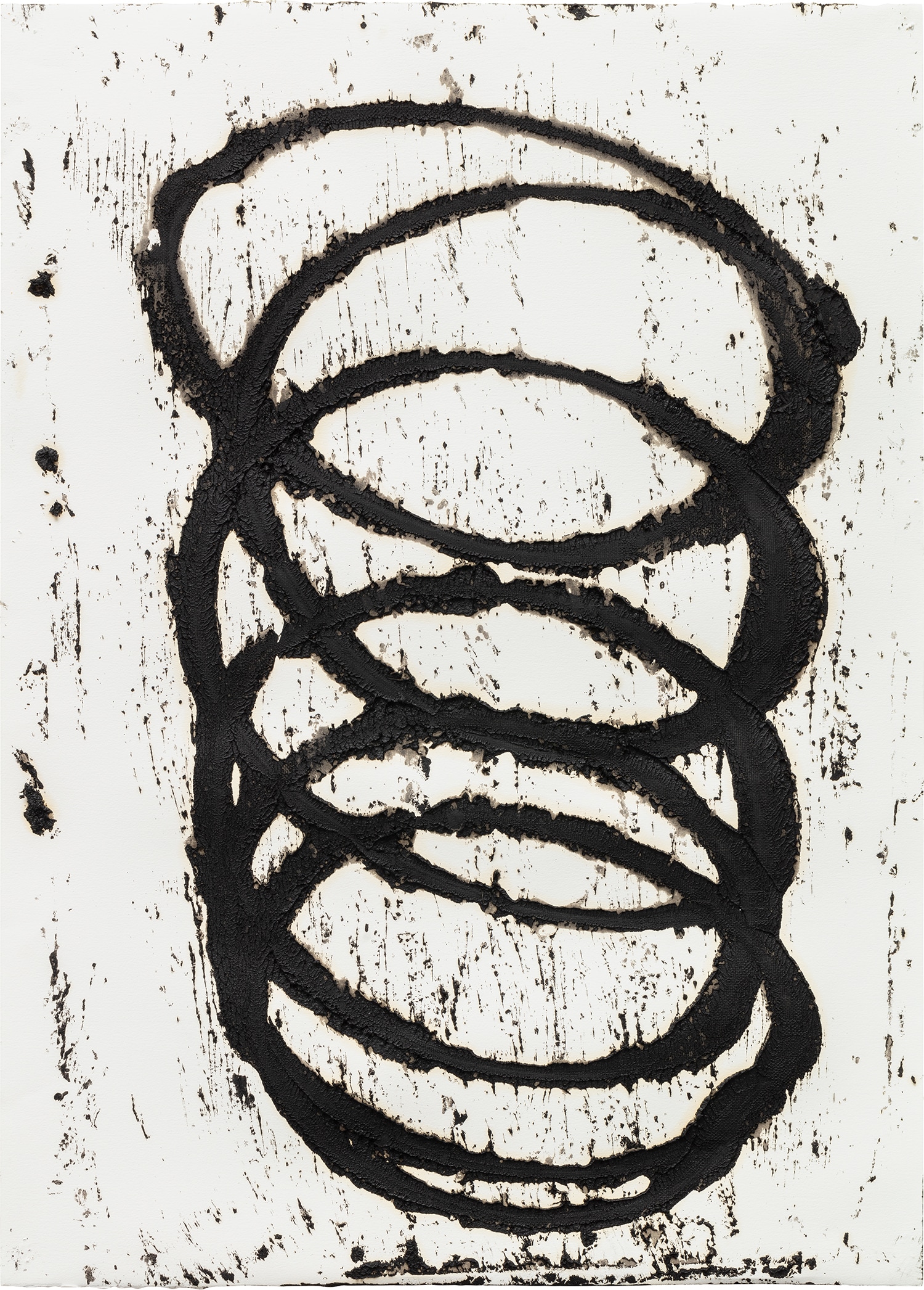 Richard Serra — paintstick on handmade paper