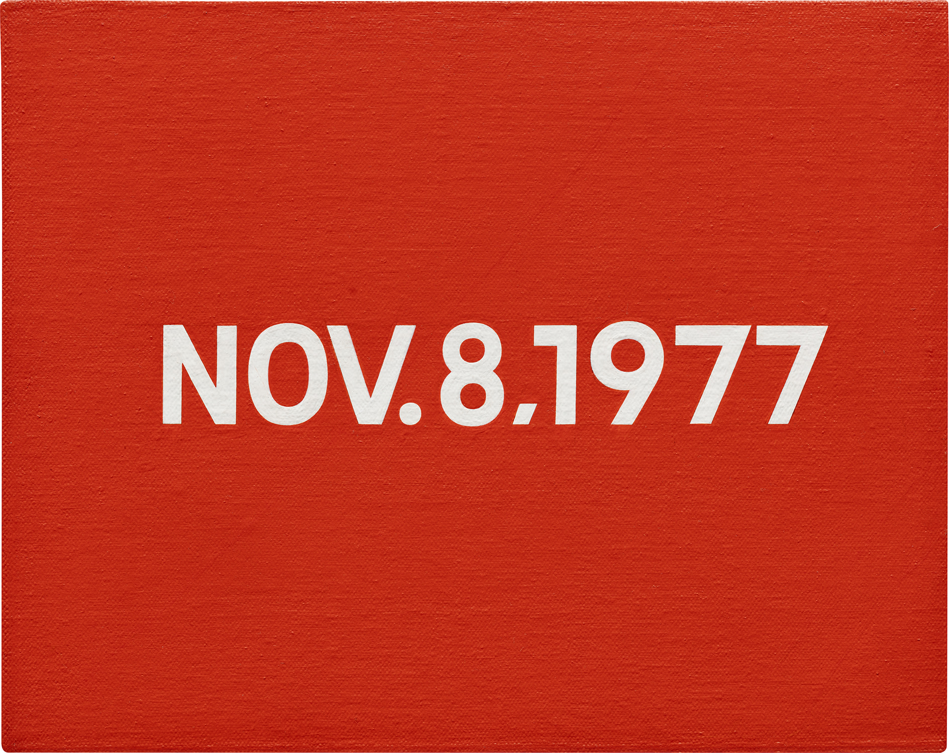 On Kawara — NOV. 8, 1977 (from Today Series, no. 23)