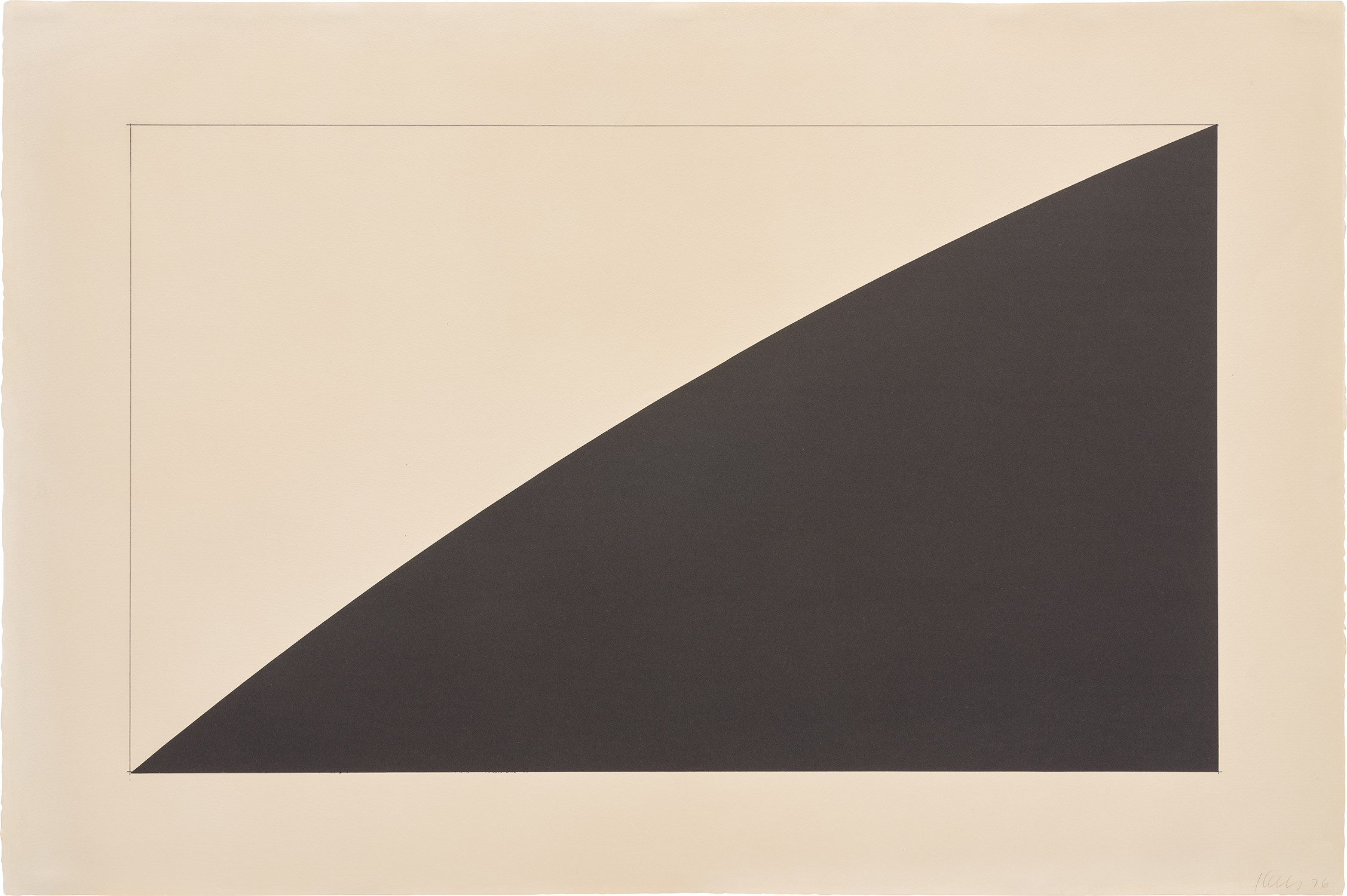 Ellsworth Kelly — Black Curve, Radius 12 Feet