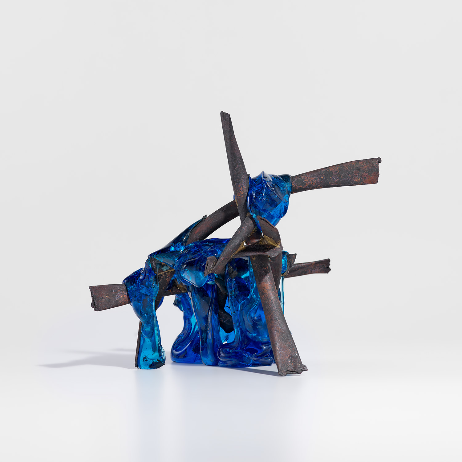 Claire Falkenstein — brazed copper and fused glass