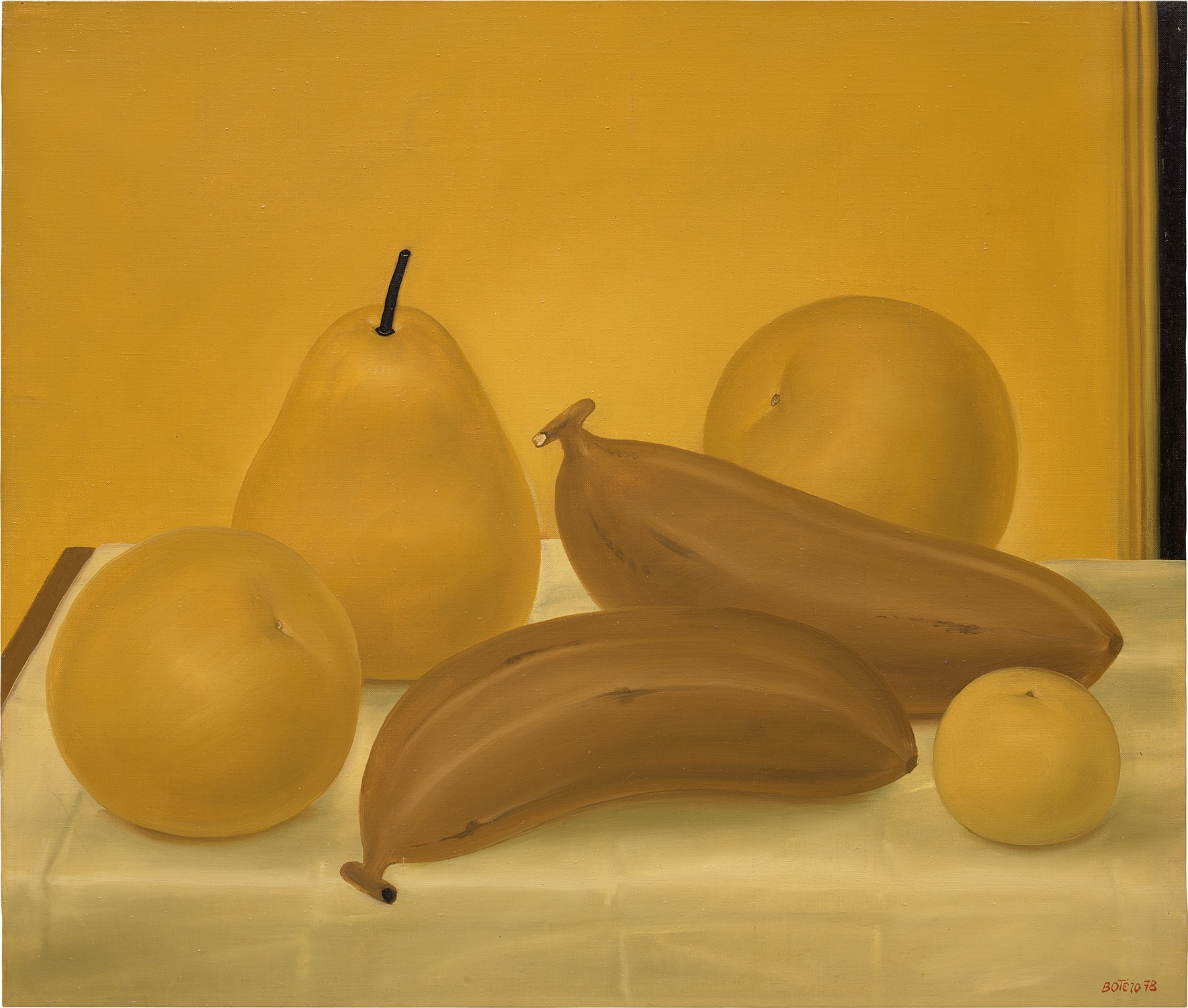 Fernando Botero — Still Life with Bananas