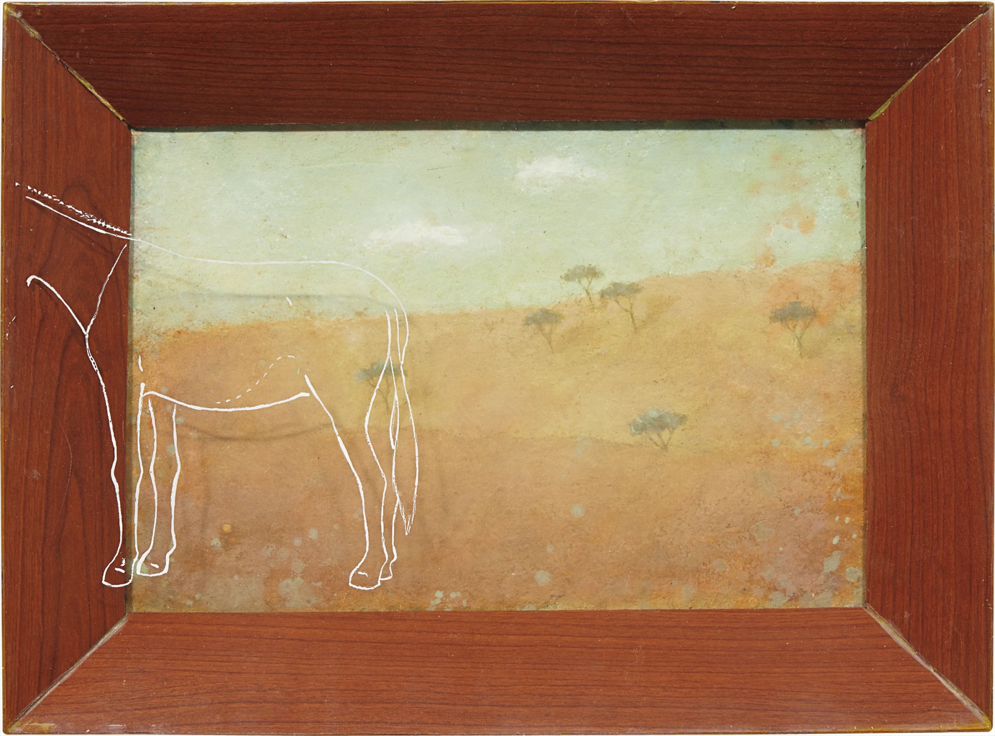 Sin título (Paisaje con plástico y burro)