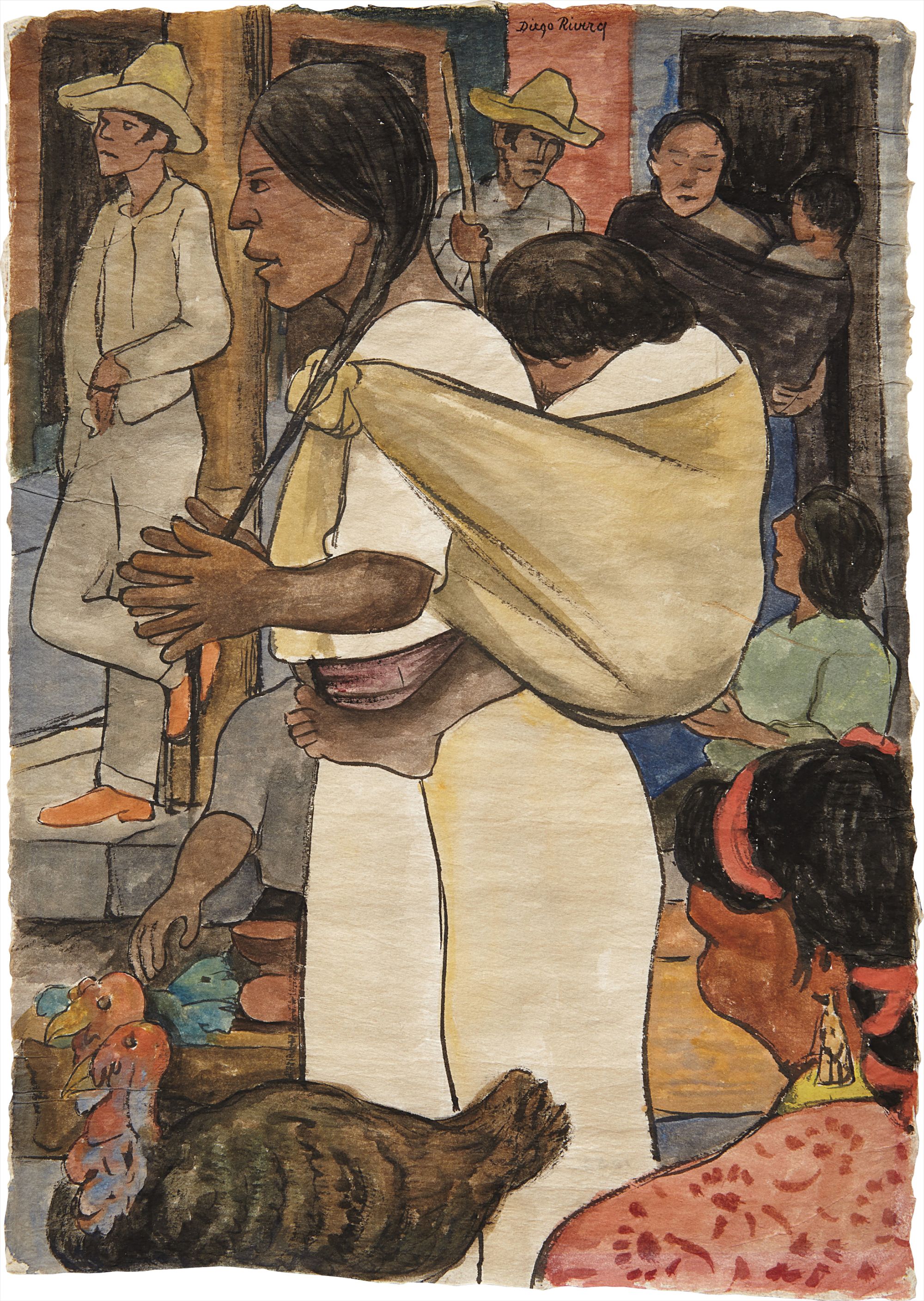 Diego Rivera — Turkey Market