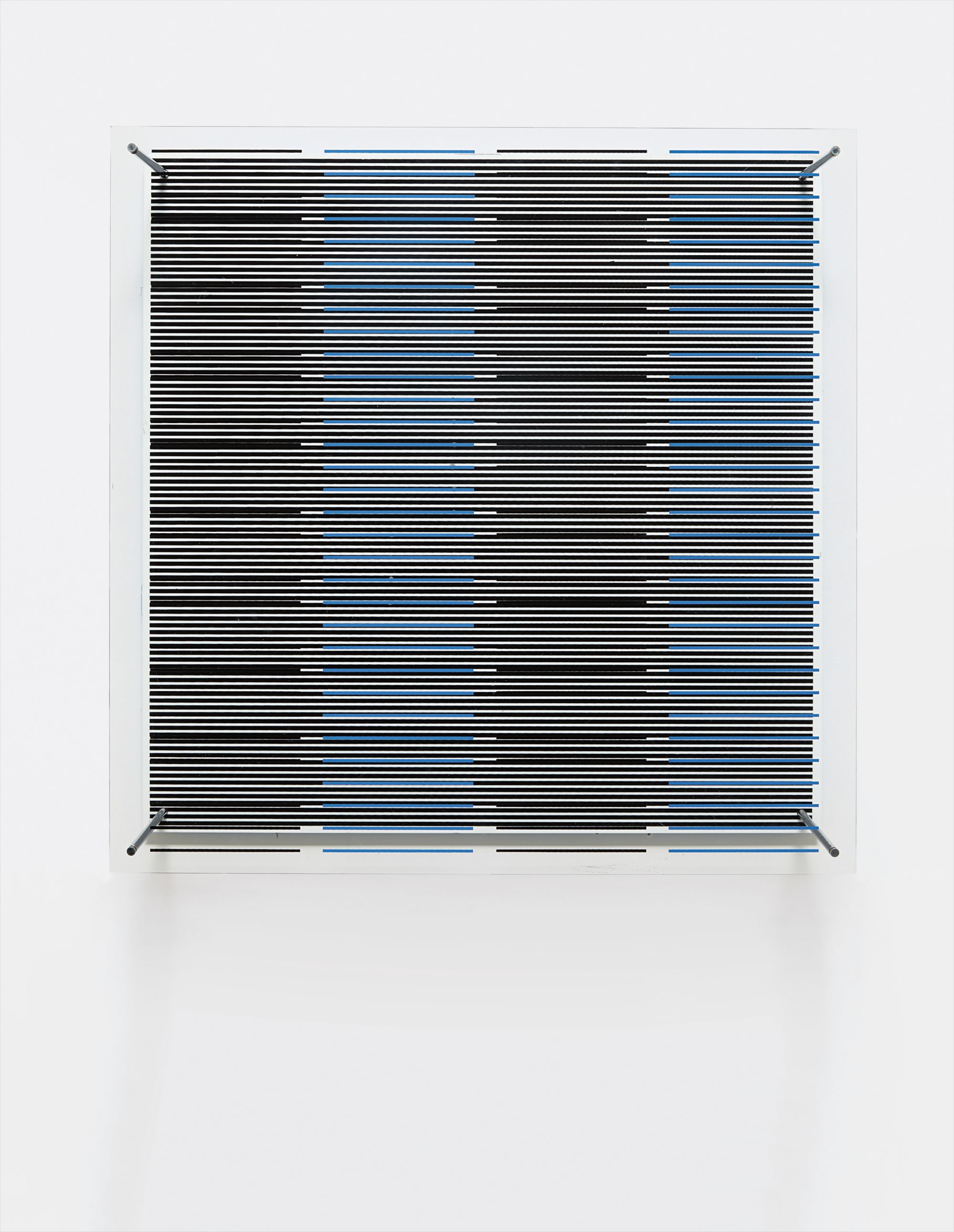 Jesús Rafael Soto — Tés azules y negras (de la serie Síntesis)