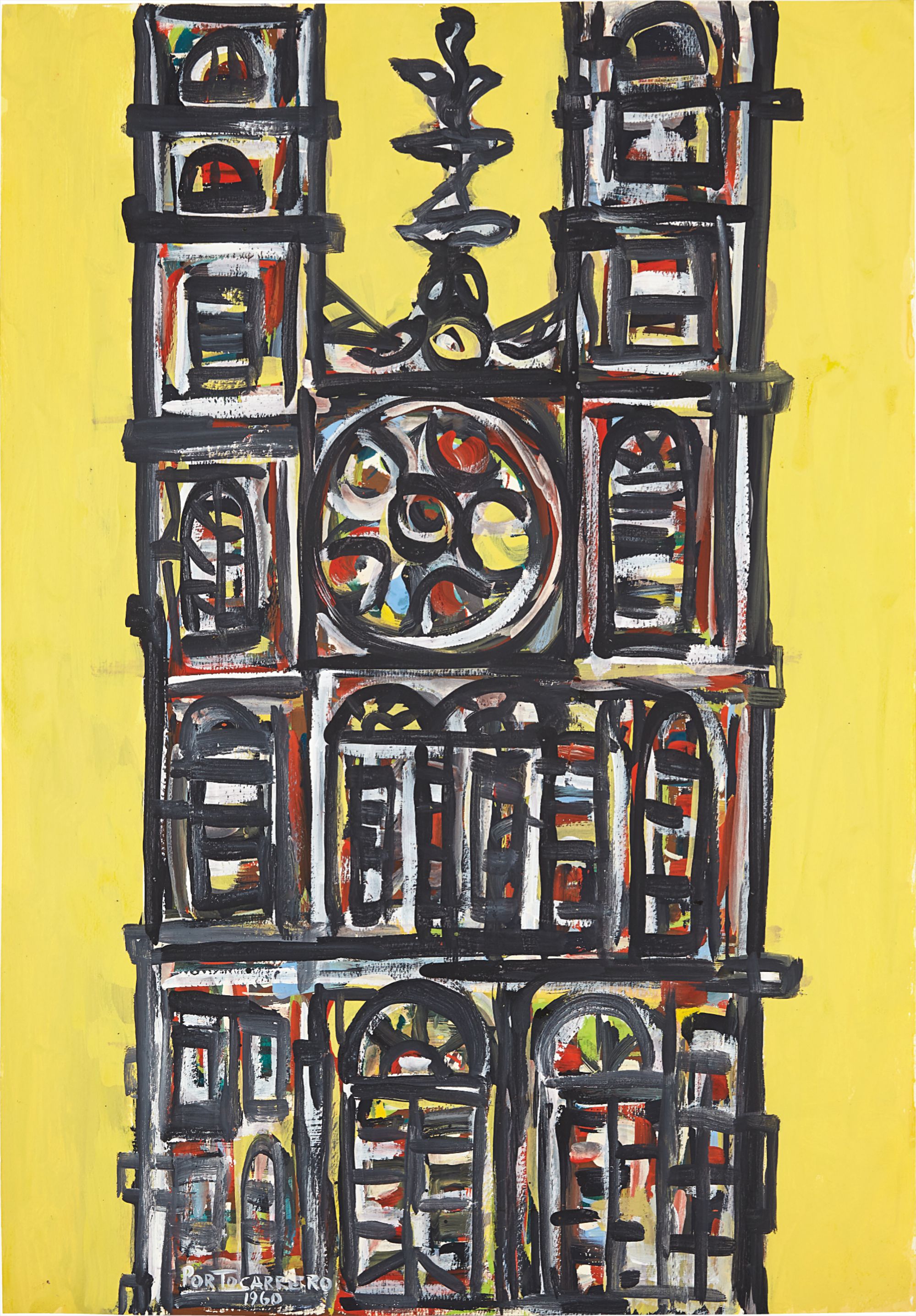 René Portocarrero — Catedral en amarillo