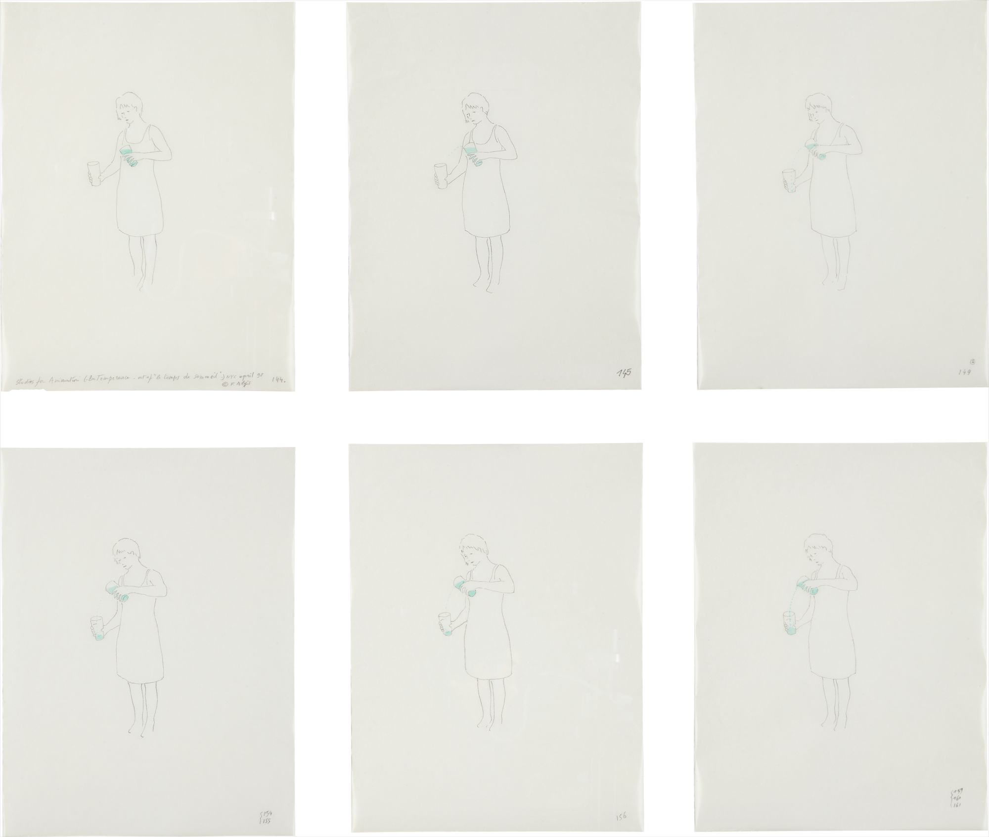 Six works: Studies for Song for Lupita (from Le Temps du Sommeil)