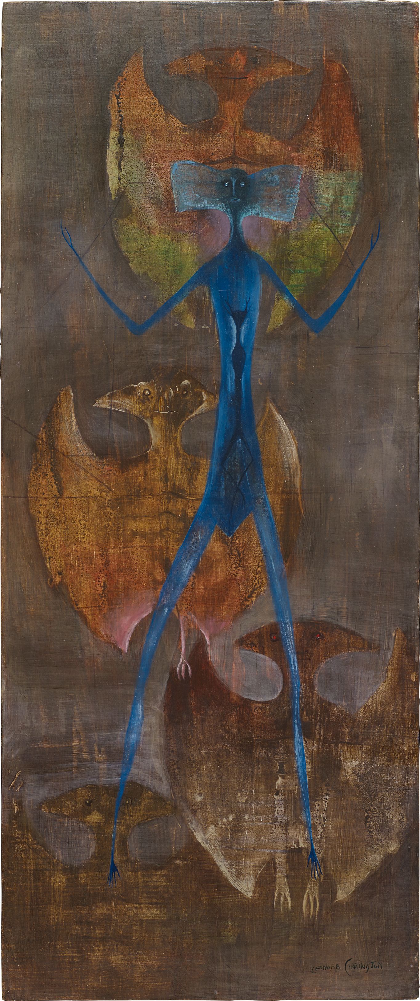 Leonora Carrington — Bat-men (How true my love)