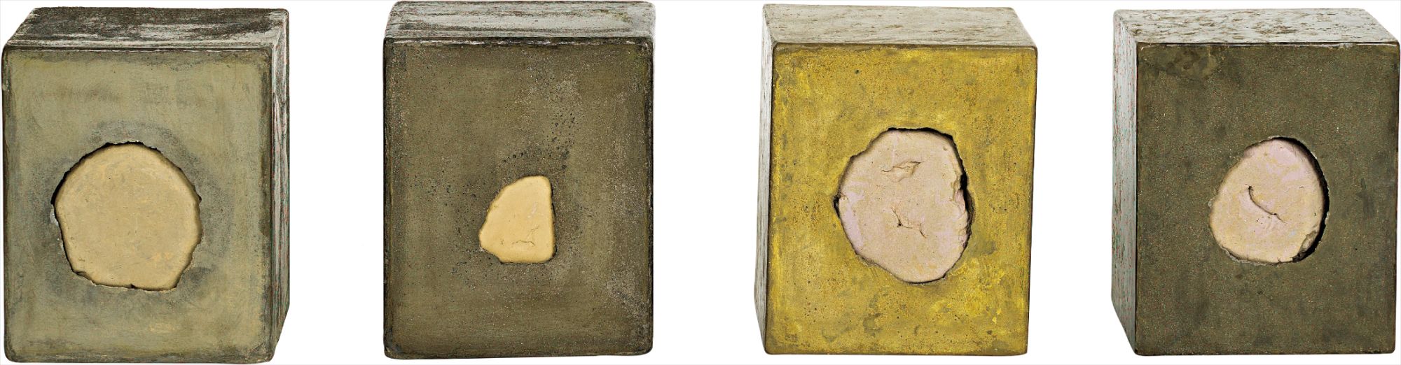 molded cement, in 4 parts