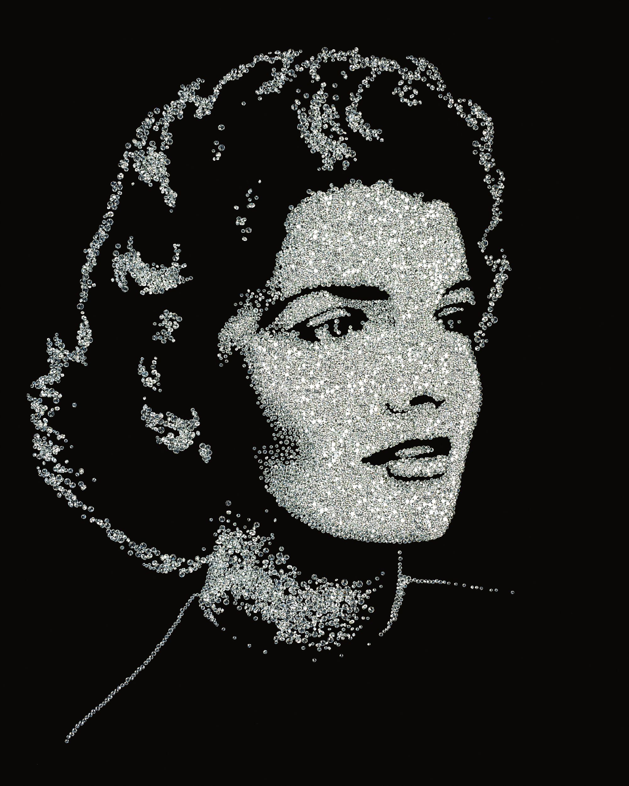 Vik Muniz — Jackie (from the series Pictures of Diamonds)