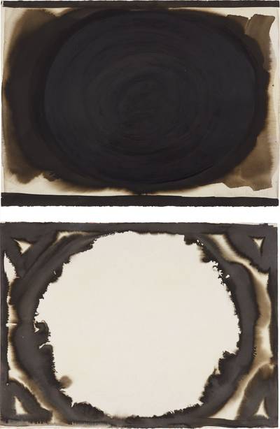 Two works: Composição Série Aguadas