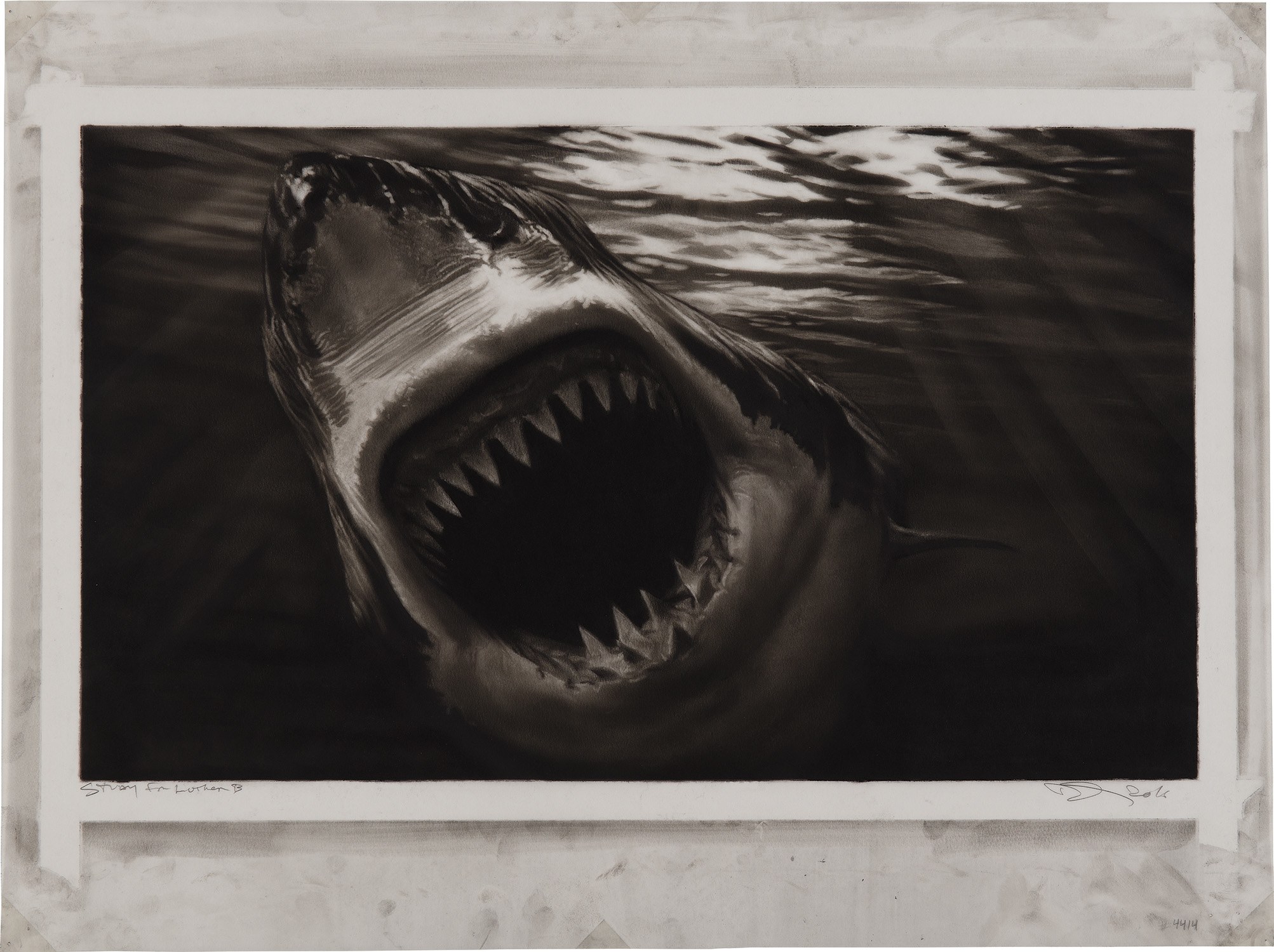 Robert Longo — Study for Luther B