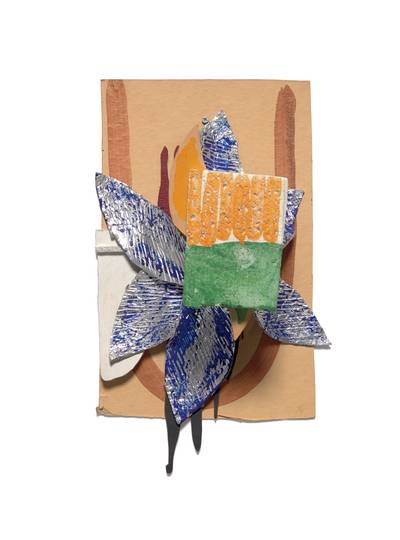 Blue Star Transparent Orange