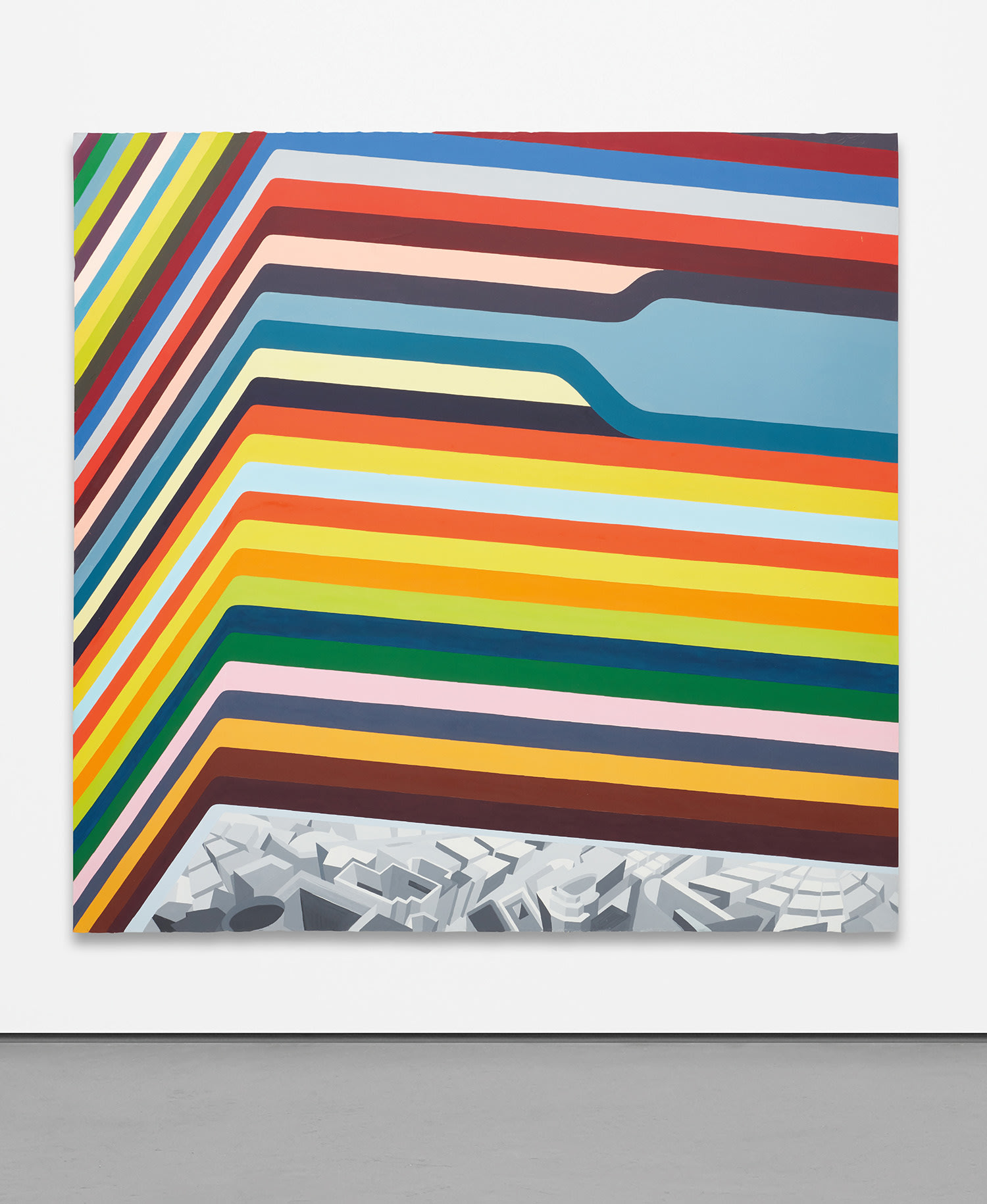 Franz Ackermann — evasion XVIII (a building with one window lifted)