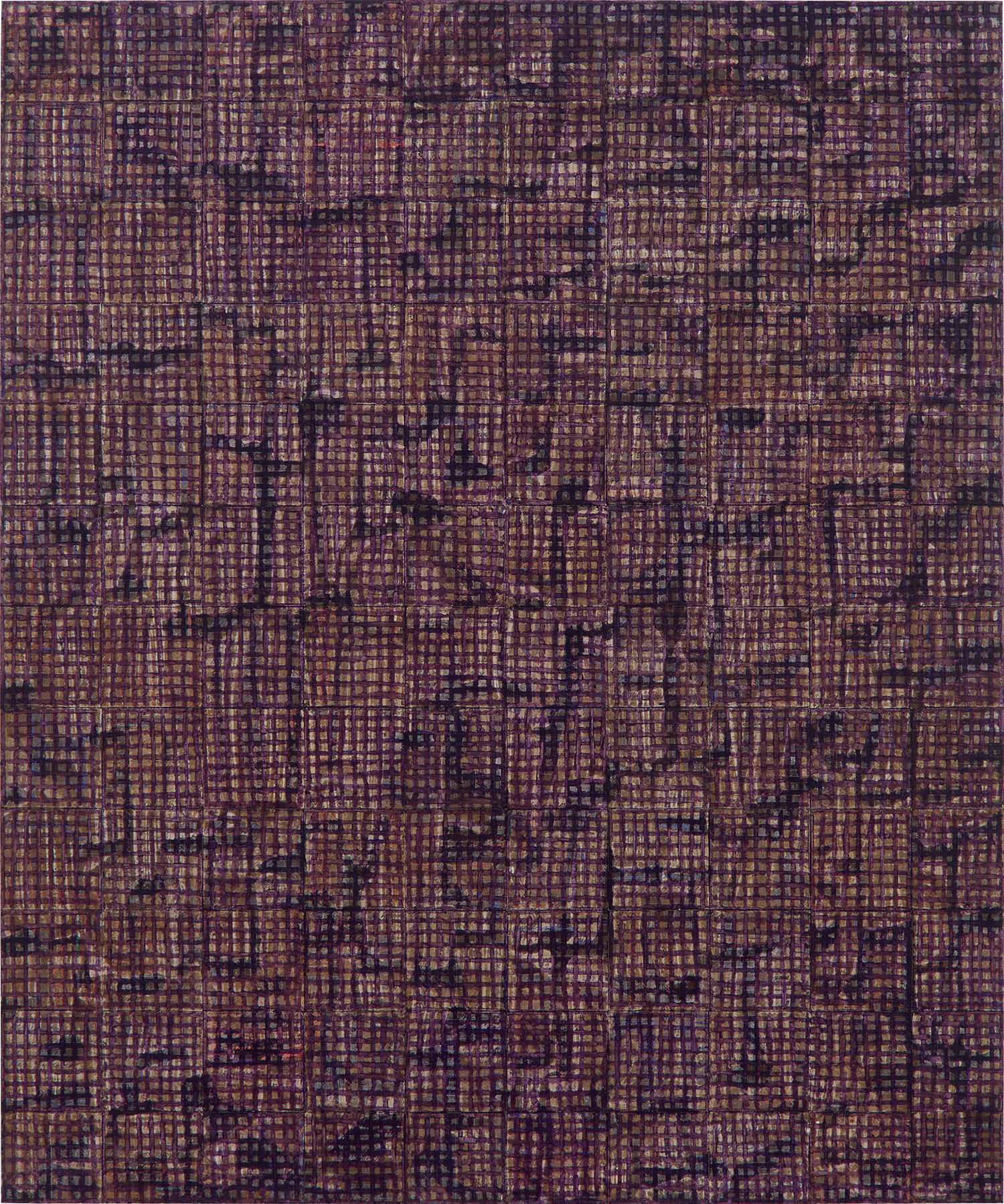 McArthur Binion — DNA:Sepia:VI