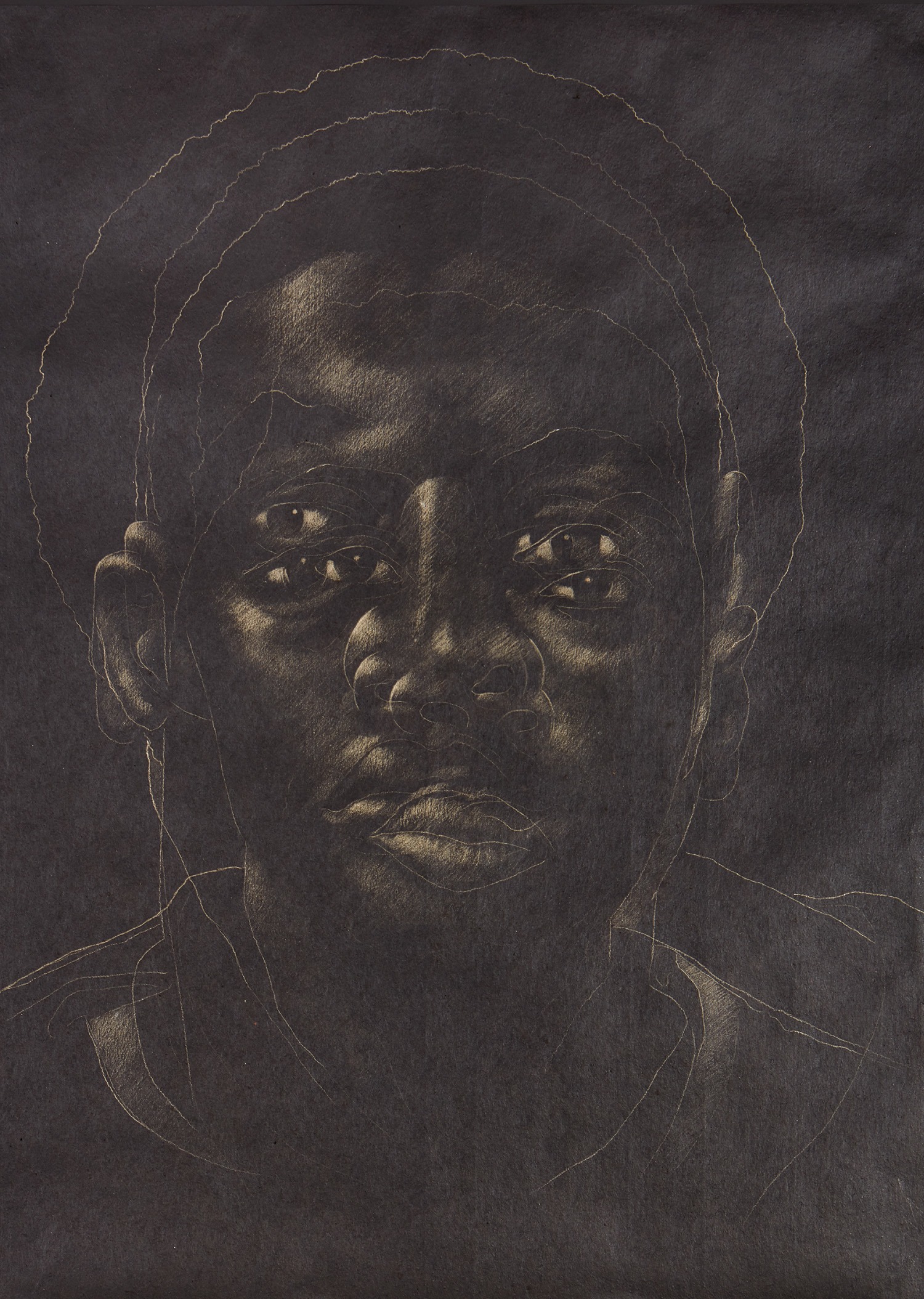 Titus Kaphar — The Jerome Project (Asphalt and Chalk) XIV