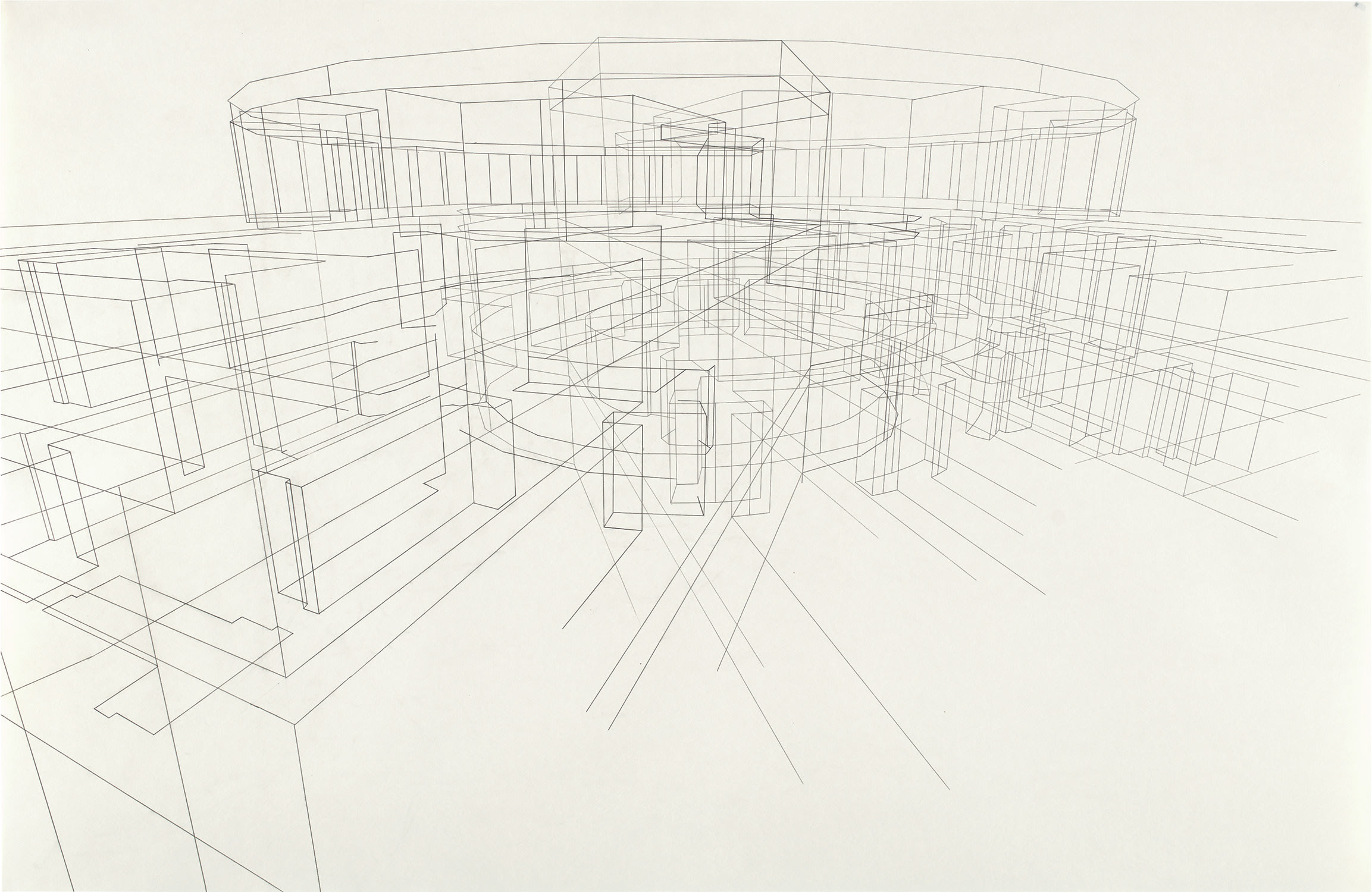 Julie Mehretu — graphite on paper