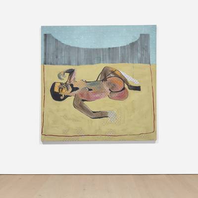 Man Lying in Garden Bed