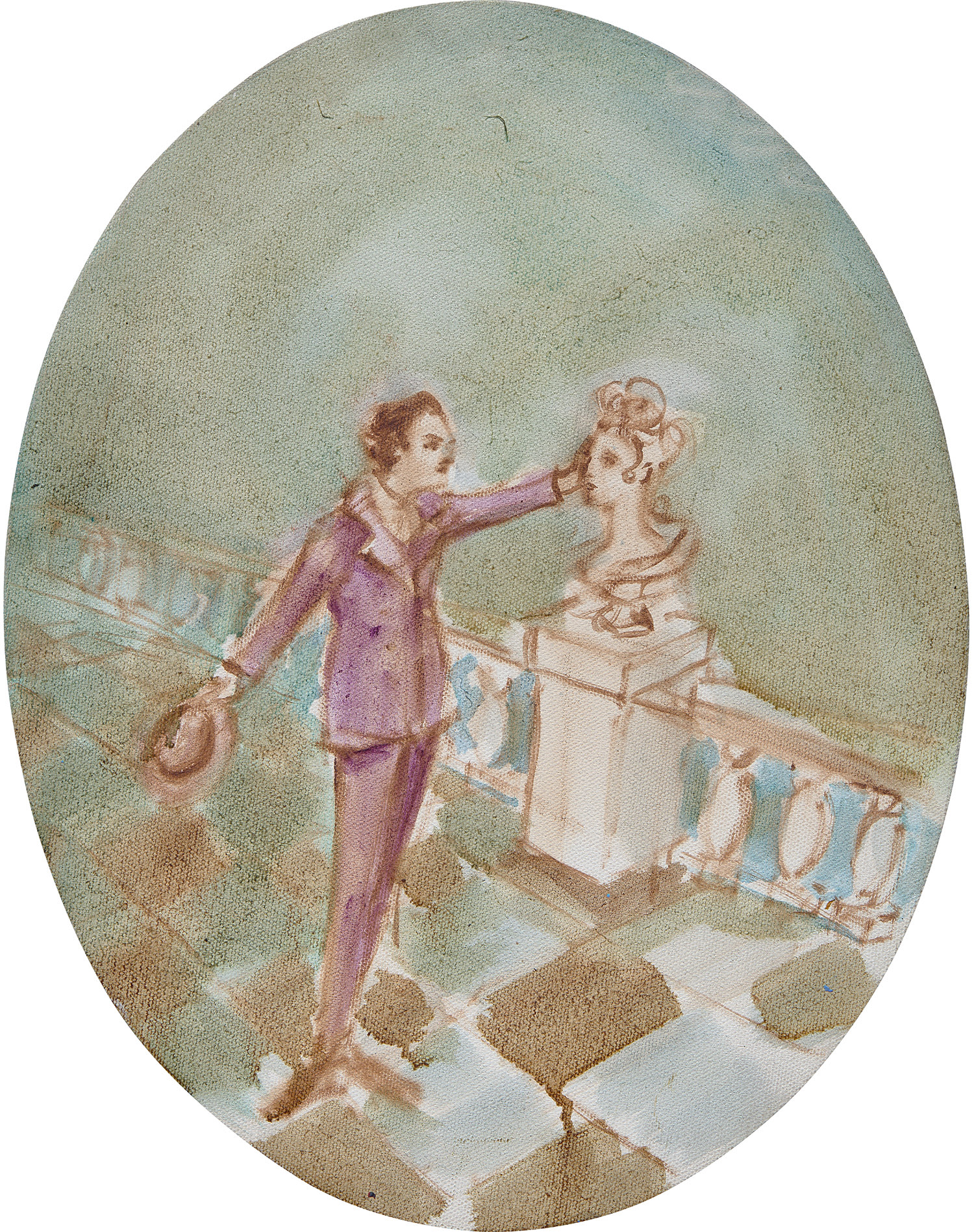 Elizabeth Peyton — Ludwig II Caresses Marie Antoinette