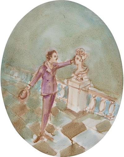 Ludwig II Caresses Marie Antoinette