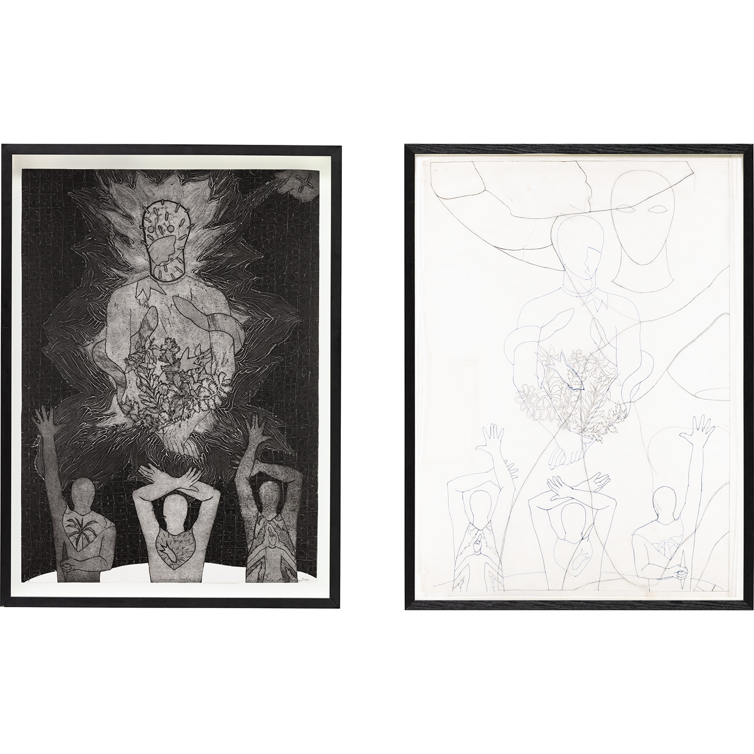 Belkis Ayón — Two works: (i)