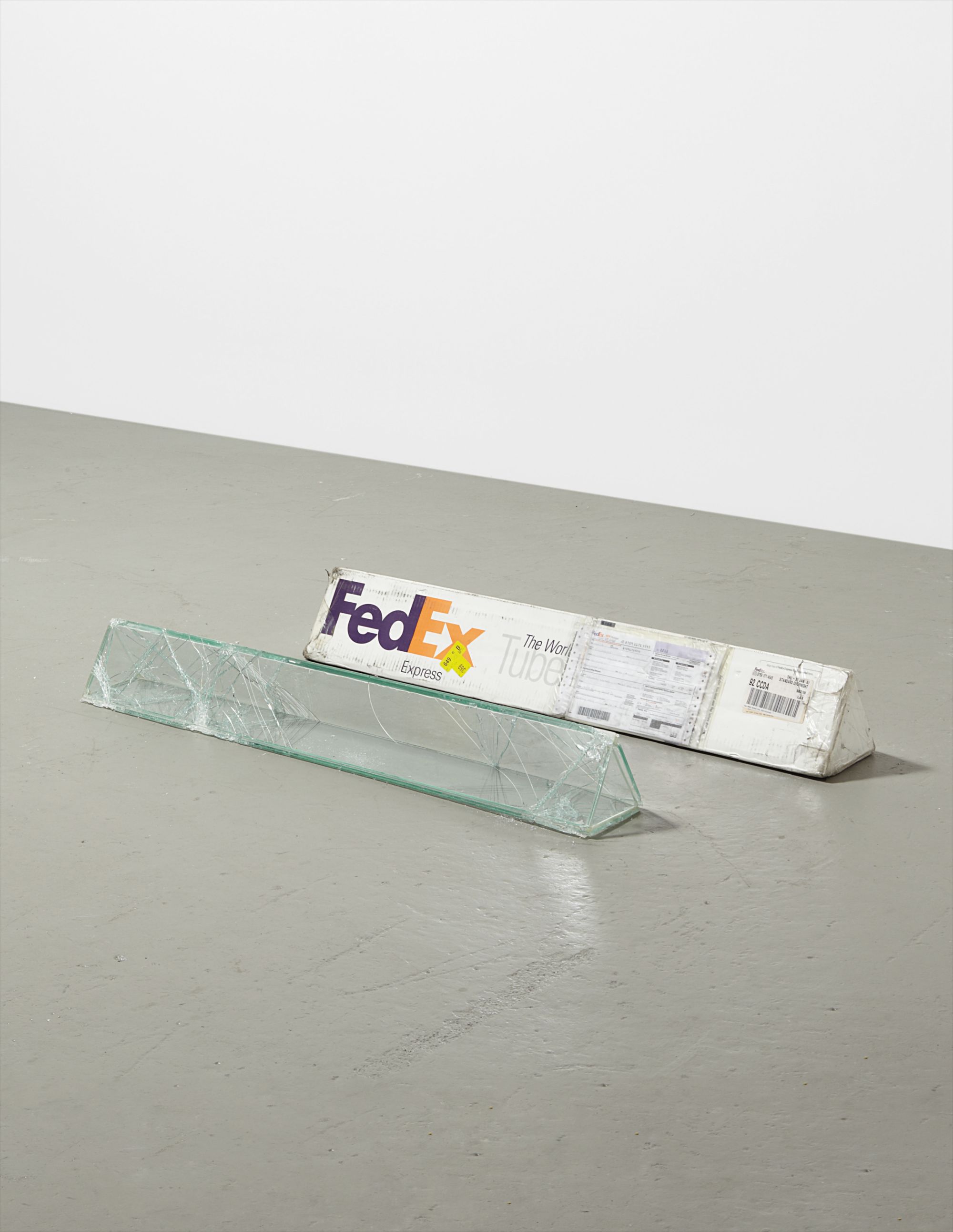 Walead Beshty — FedEx Tube 2005 FEDEX 139752 REV 10/05 SSCC, Standard Overnight, Los Angeles - Beverly Hills trk# 872671828542, February 22-23, 2012, Standard Overnight, San Francisco - Beverly Hills trk# 87911714545, January 30-31, 2013, Standard Overnight, Torrance - Long Island City trk# 555240150614, July 24-25, 2013