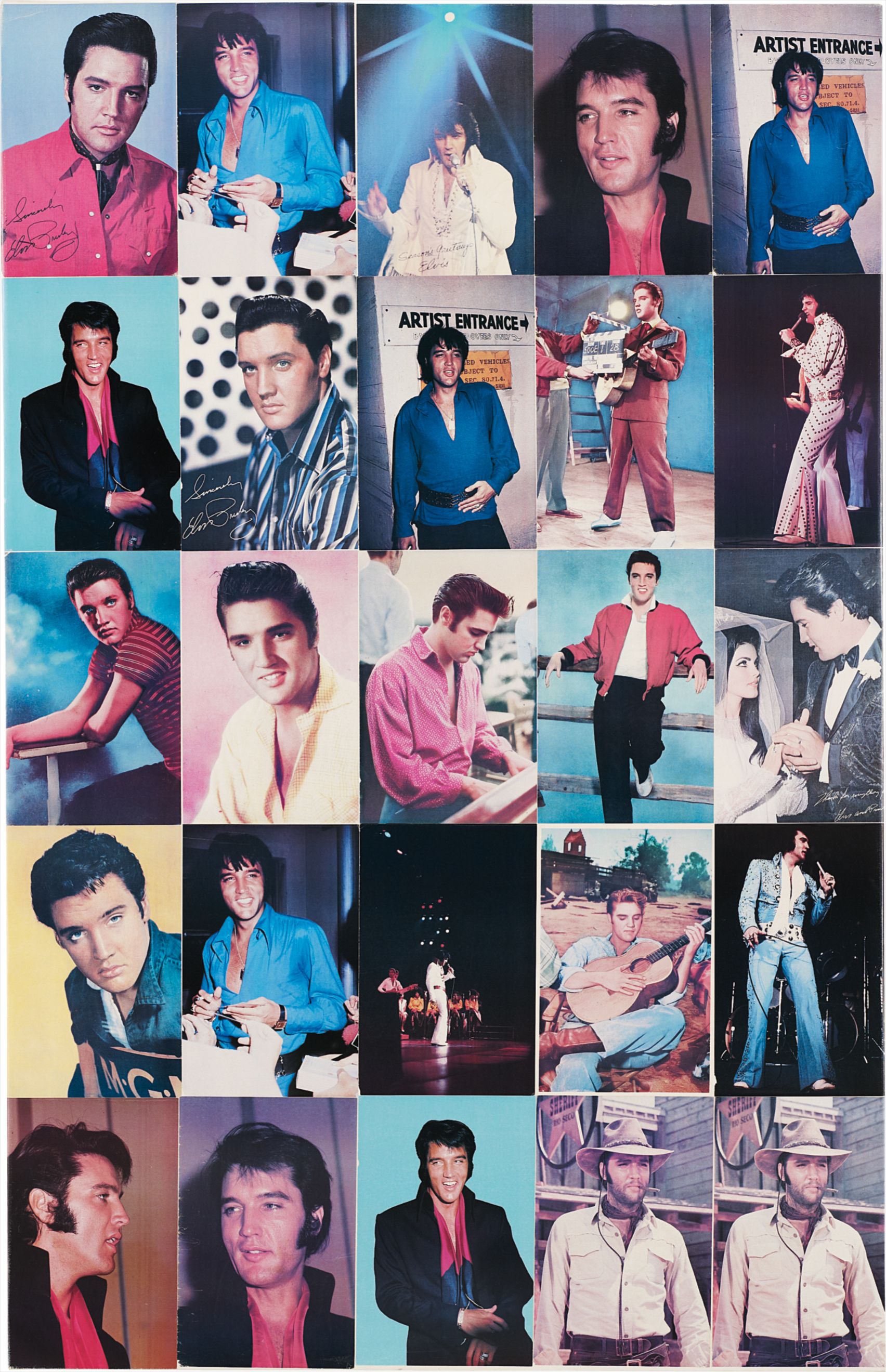 offset magazine pages on canvas