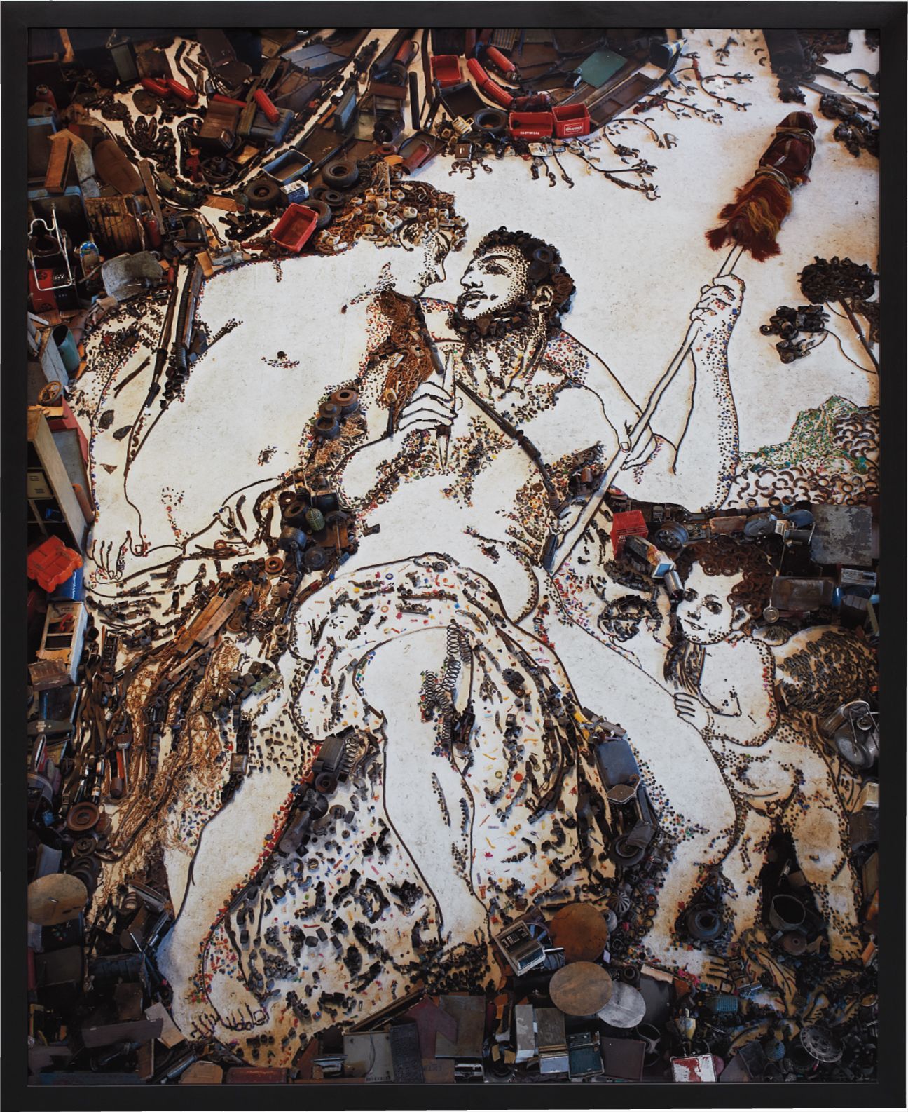 Vik Muniz — Hercules and Omphale (detail) after Francois Lemoyne from Pictures of Junk