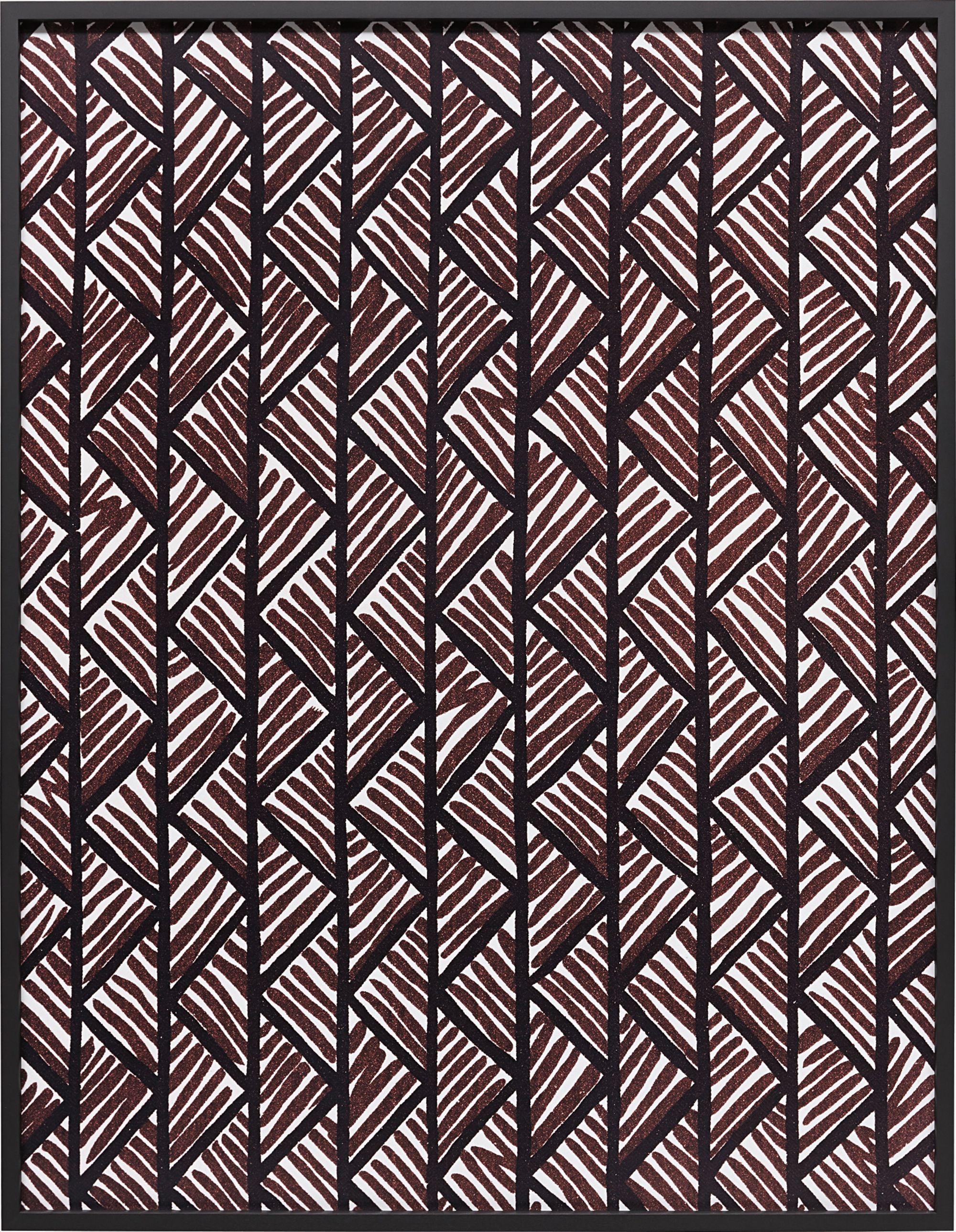 Big Print #1 (Lahala Tweet - cotton chevron, fall 1949 design Dorothy Draper, courtesy Schumacher & Co.)