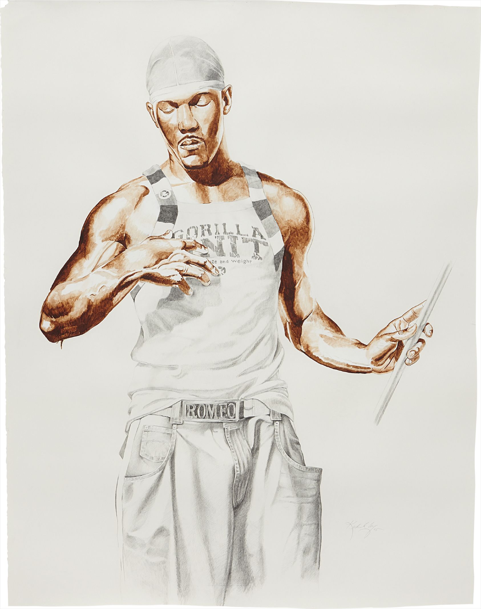 Kehinde Wiley — St. John the Baptist (after Francesco del Cossa's San Petronio Altarpiece)