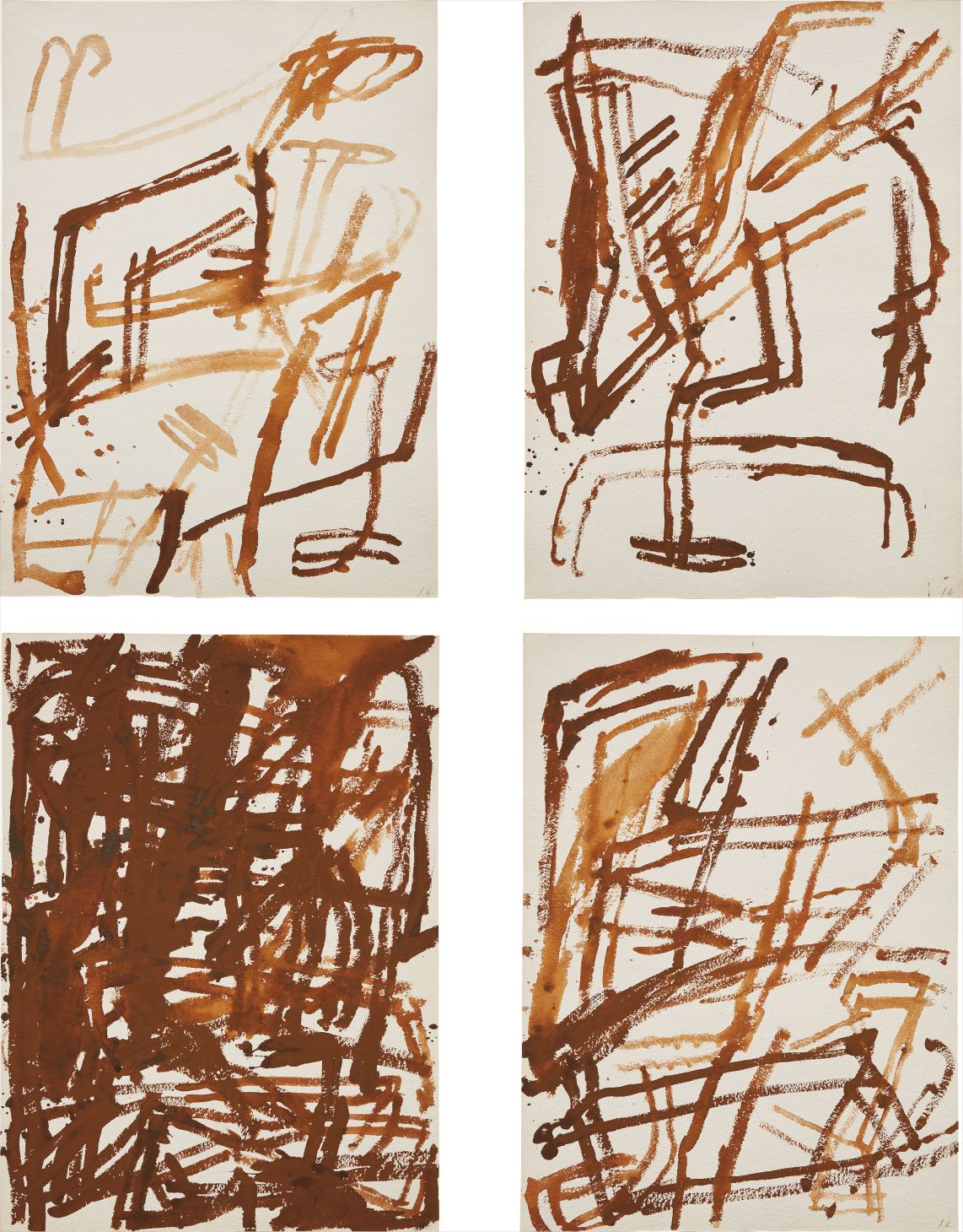 James Brown — gold paint on paper