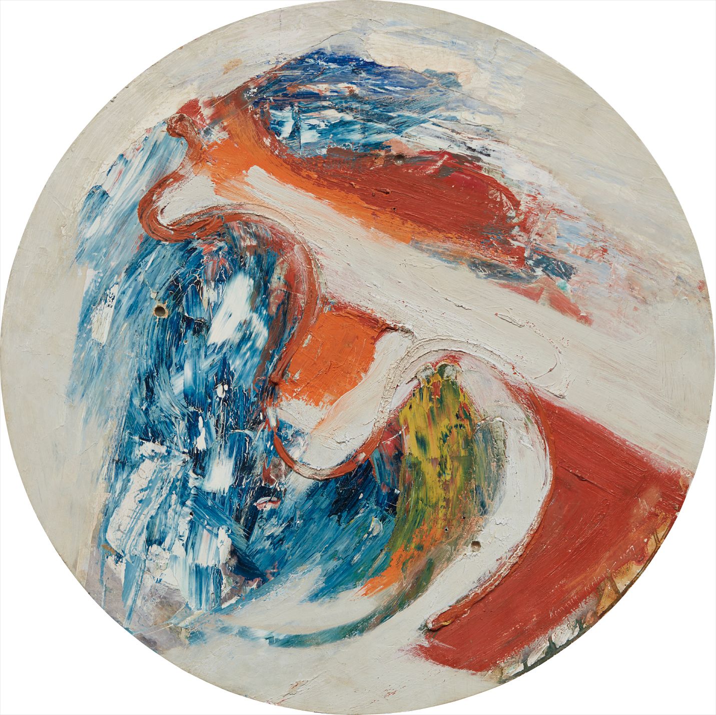 Kenneth Noland — diameter 22 in. (55.9 cm.)