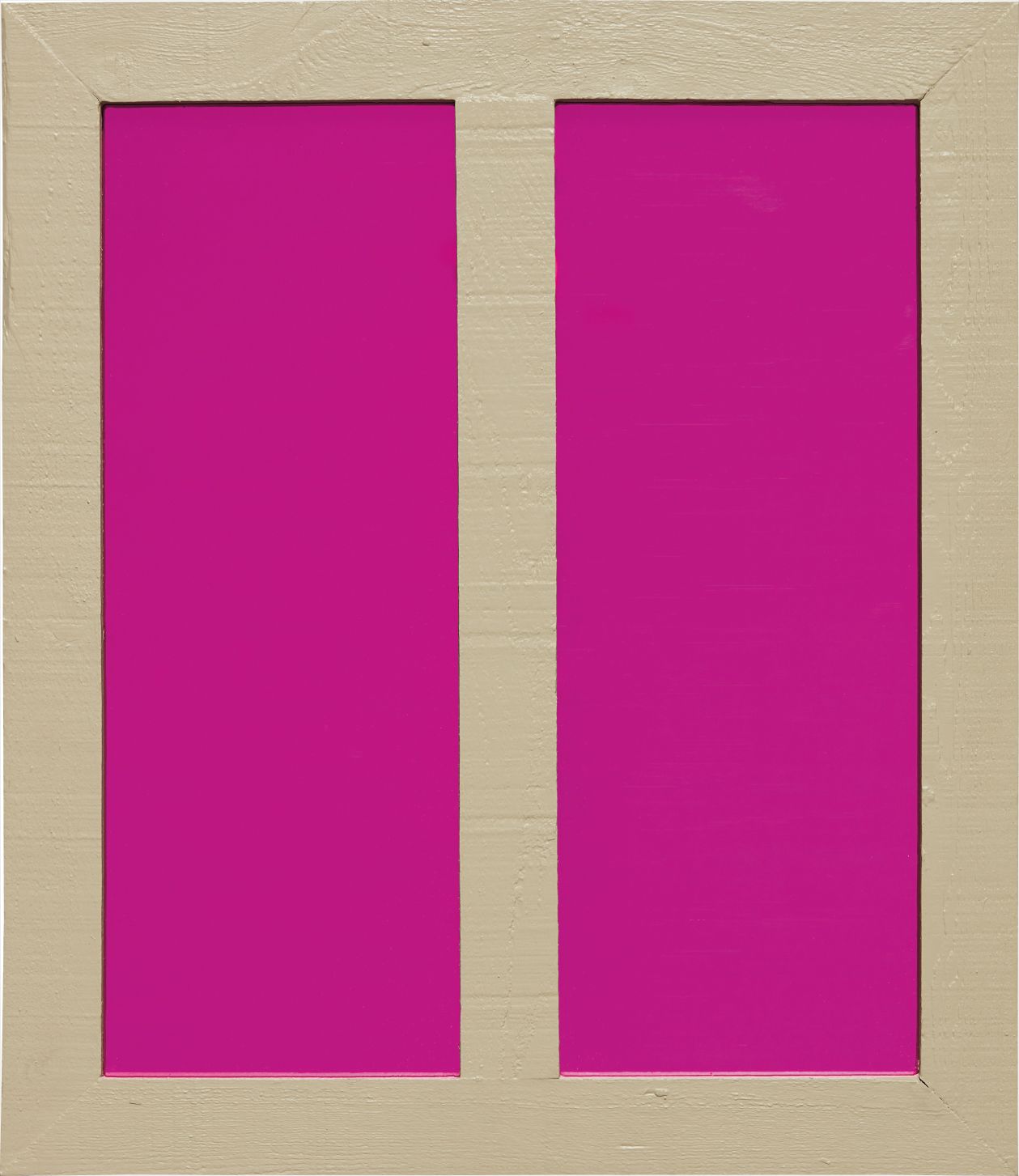 Ugo Rondinone — mirror, colored plastic gel and wood