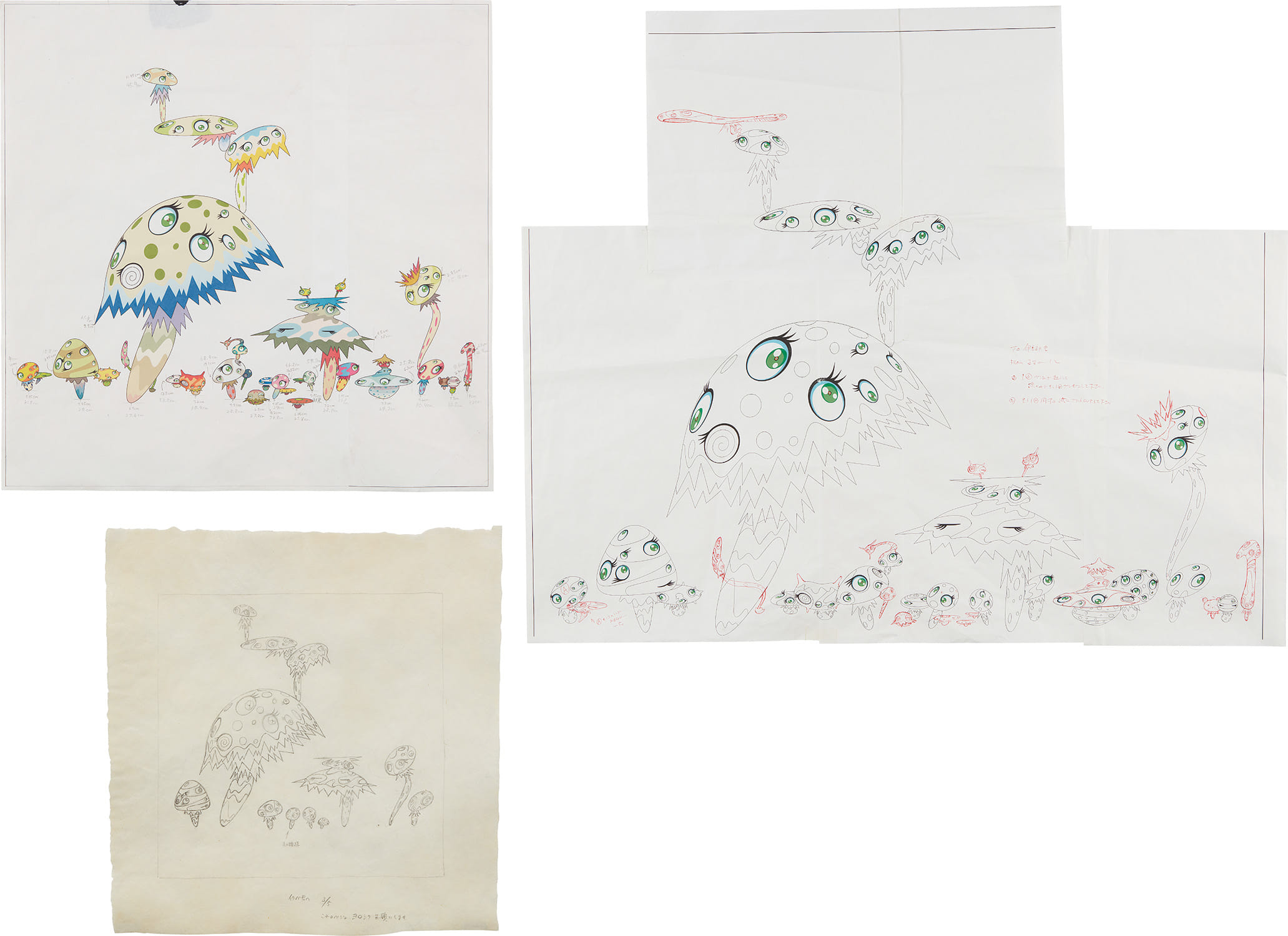 Takashi Murakami — Three Works: (i - iii) Champagne Super Nova